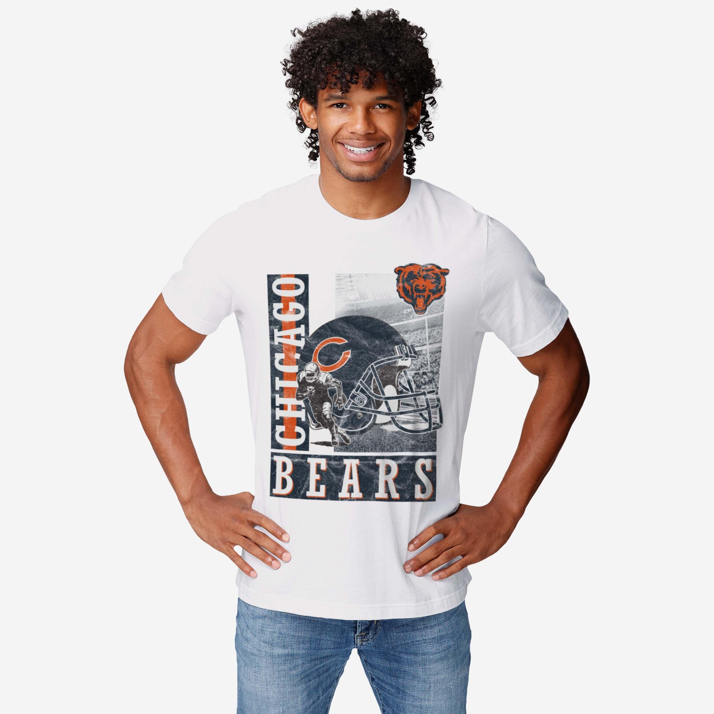 Chicago Bears Helmet Dash T-Shirt - Image 2