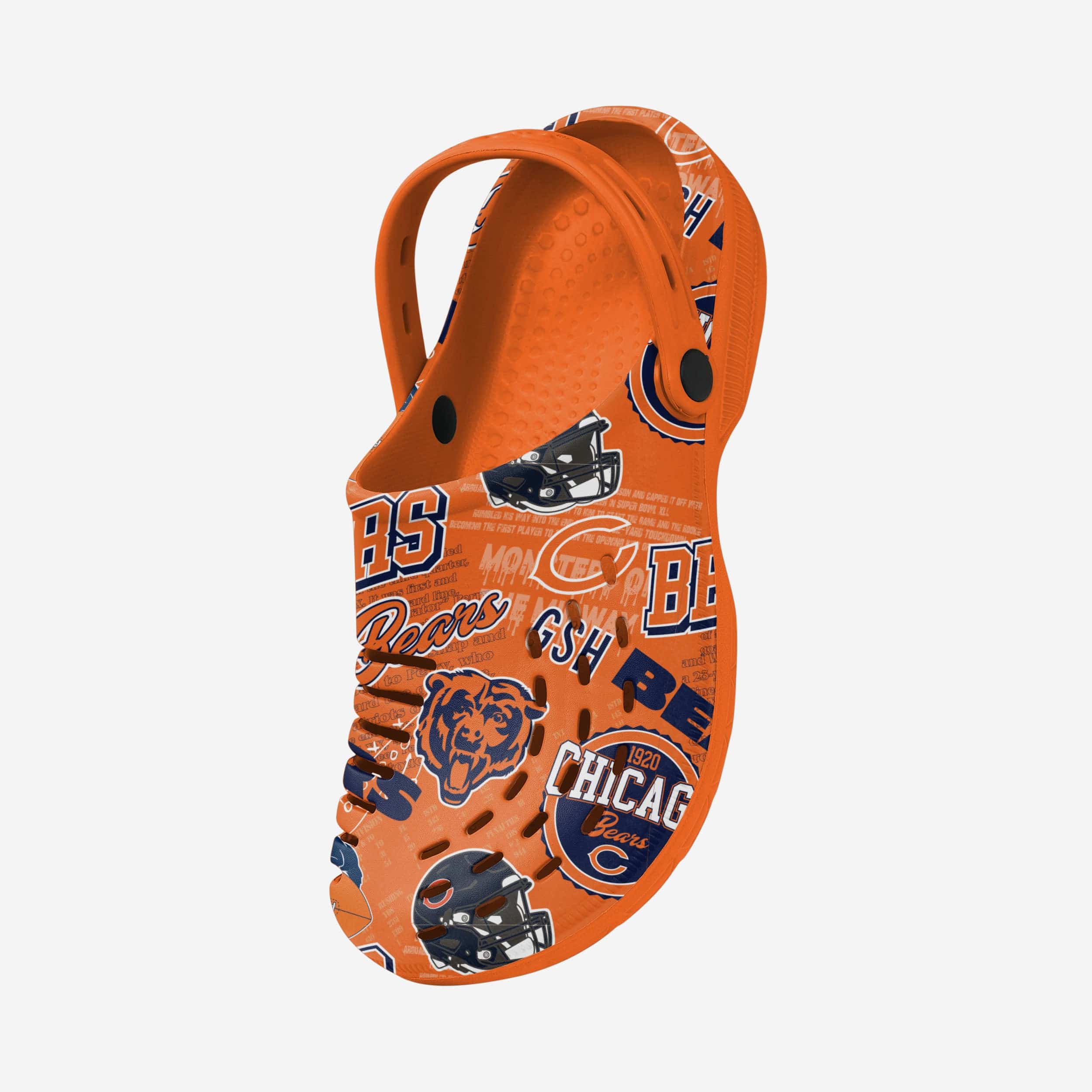 Chicago Bears Historic Print Clog With Strap - Image 2