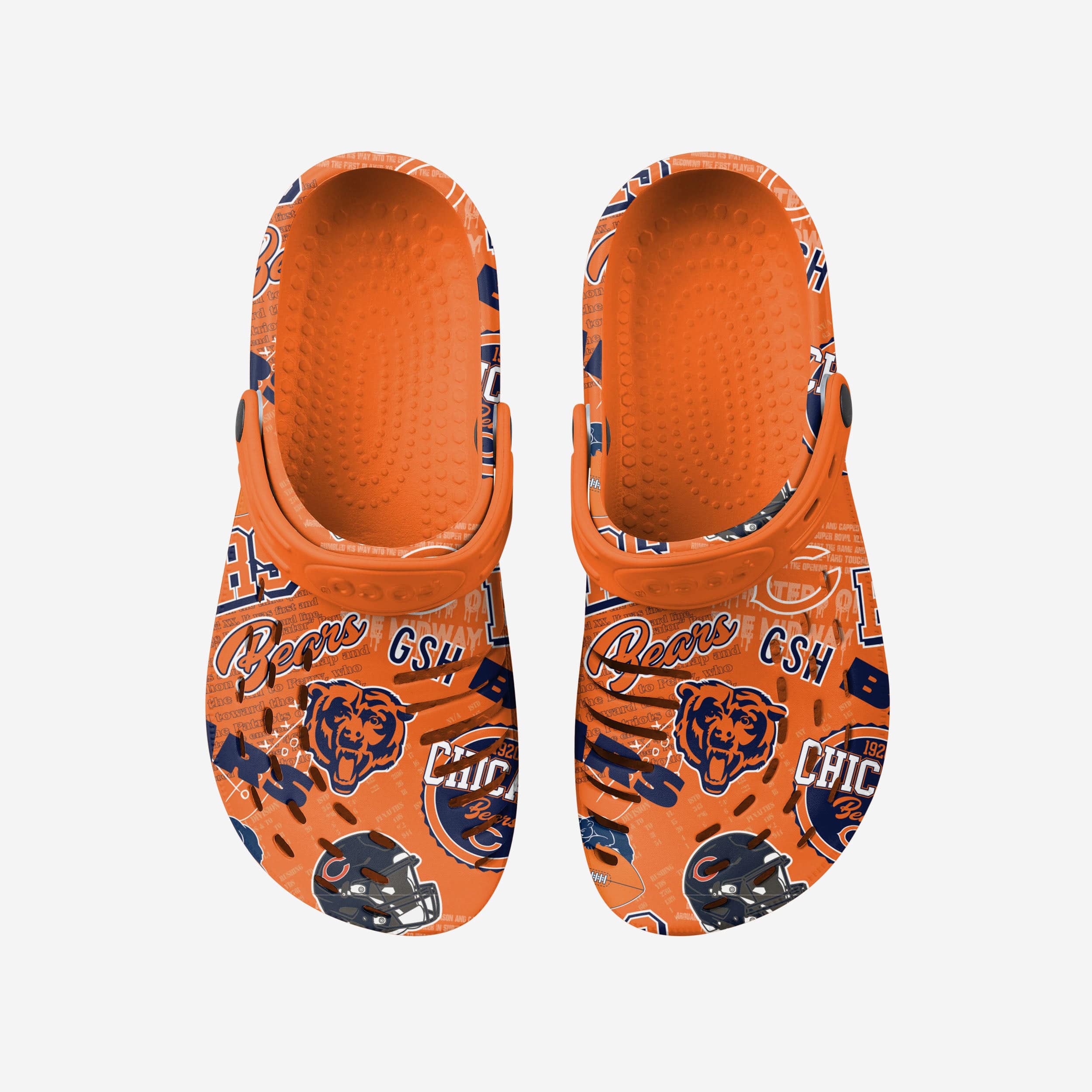 Chicago Bears Historic Print Clog With Strap - Image 4