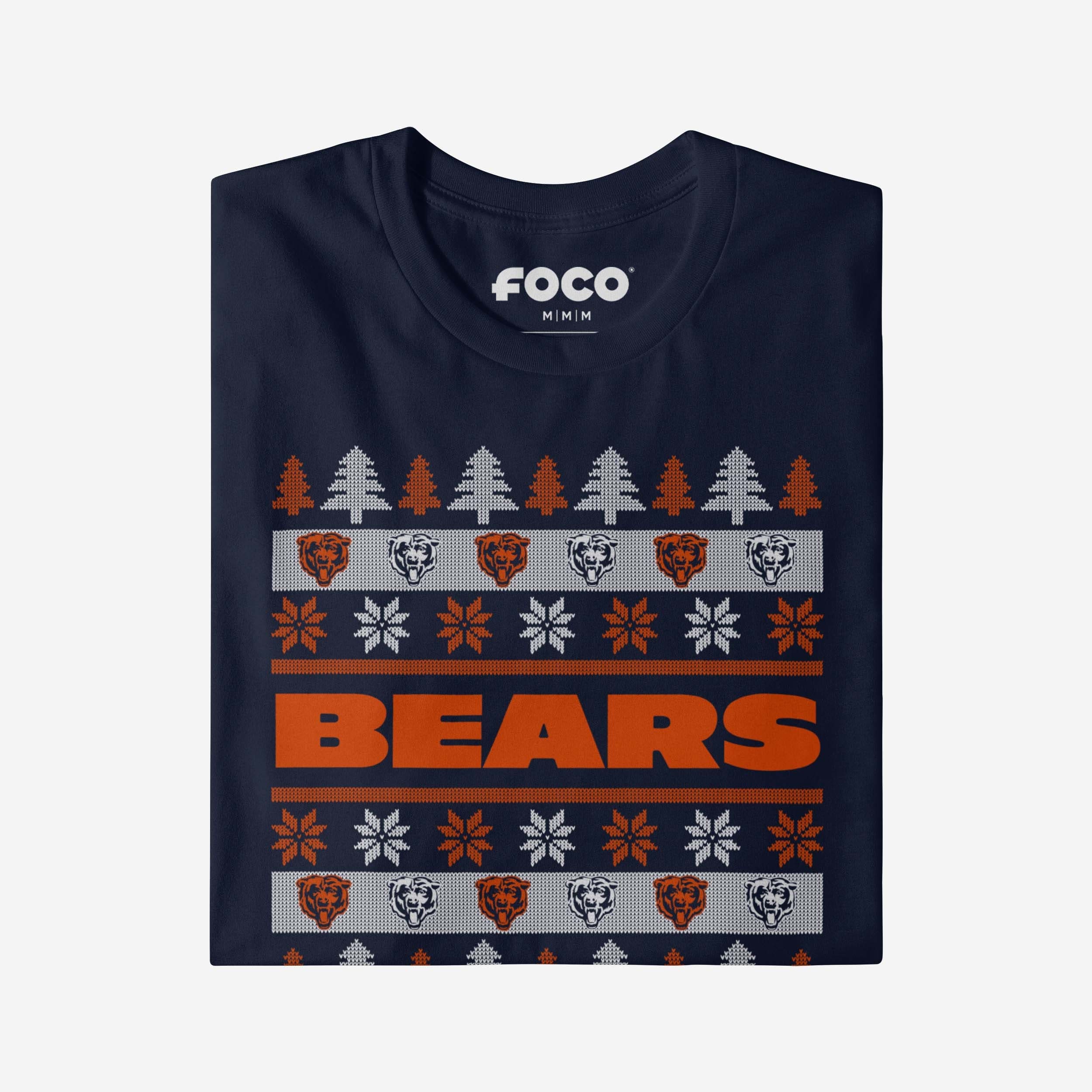 Chicago Bears Holiday Sweater T-Shirt - Image 4