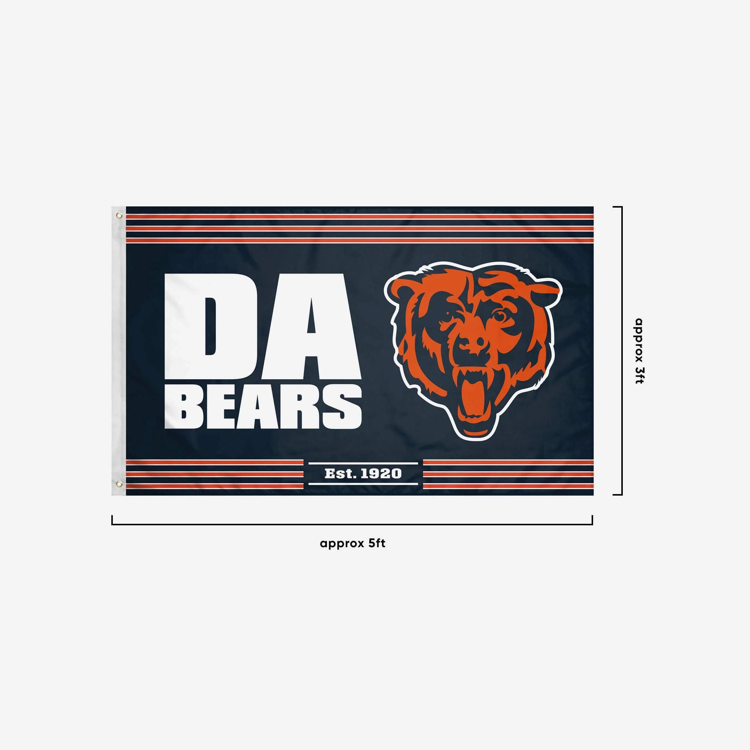 Chicago Bears Horizontal Slogan Flag - Image 3