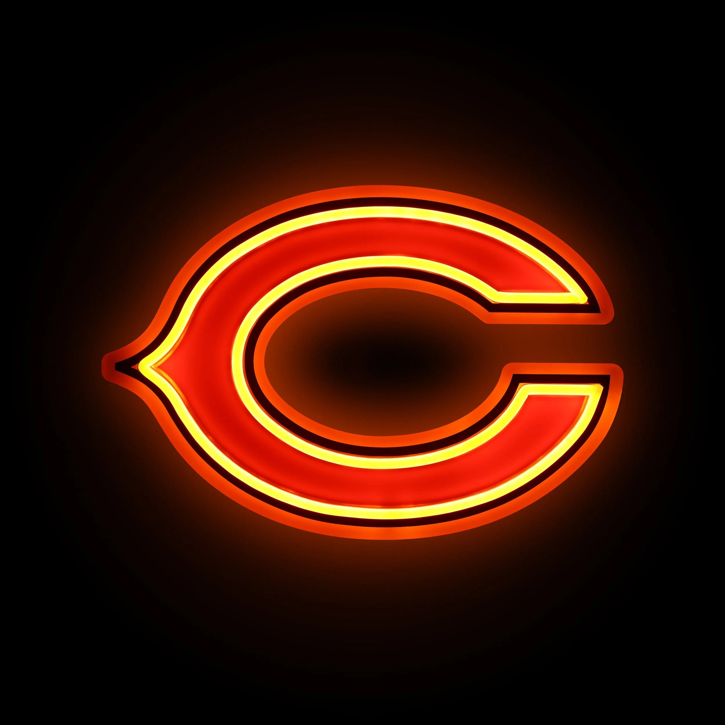 Chicago Bears LED Neon Light Up Team Logo Sign - Image 2