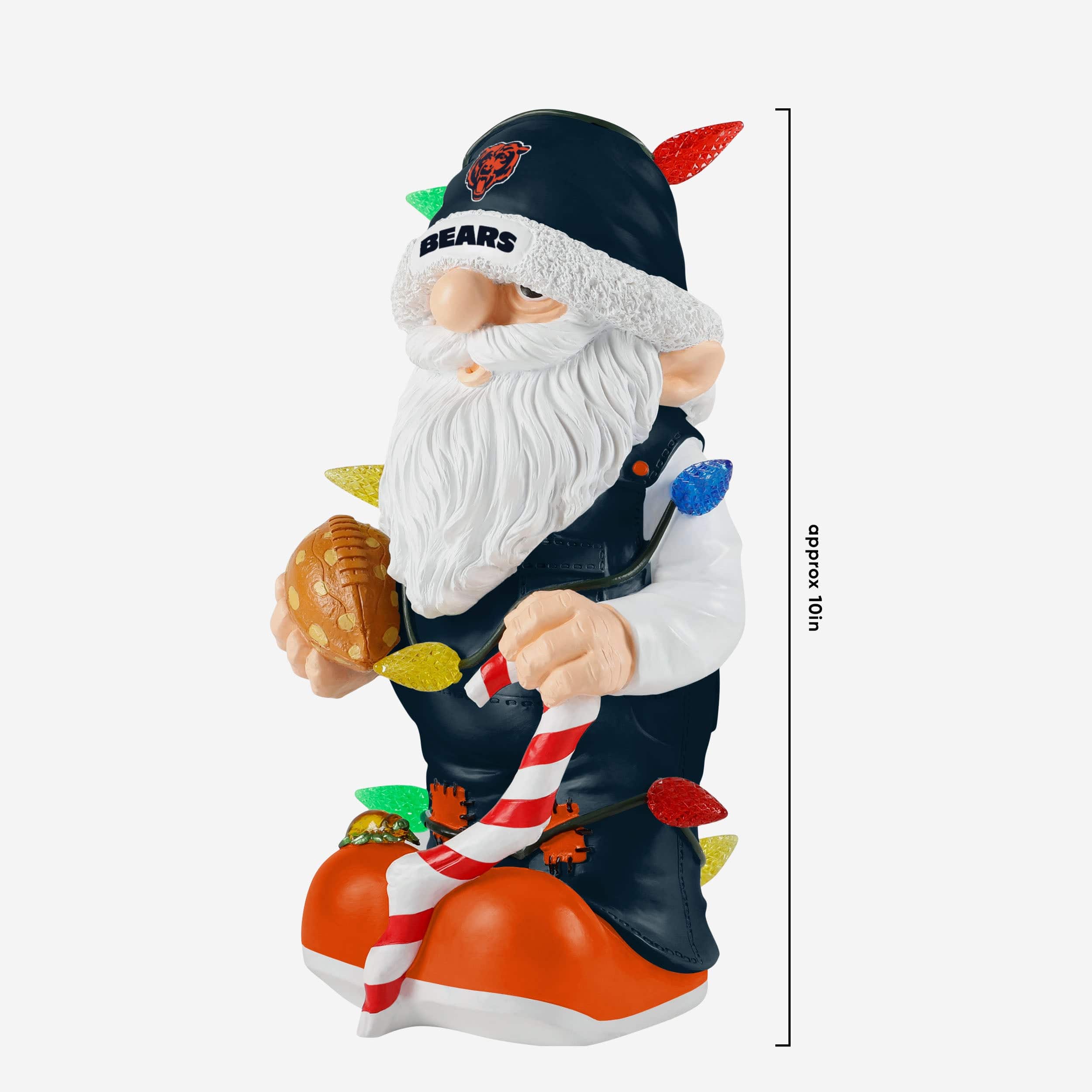 Chicago Bears Light Up Holiday Gnome - Image 4