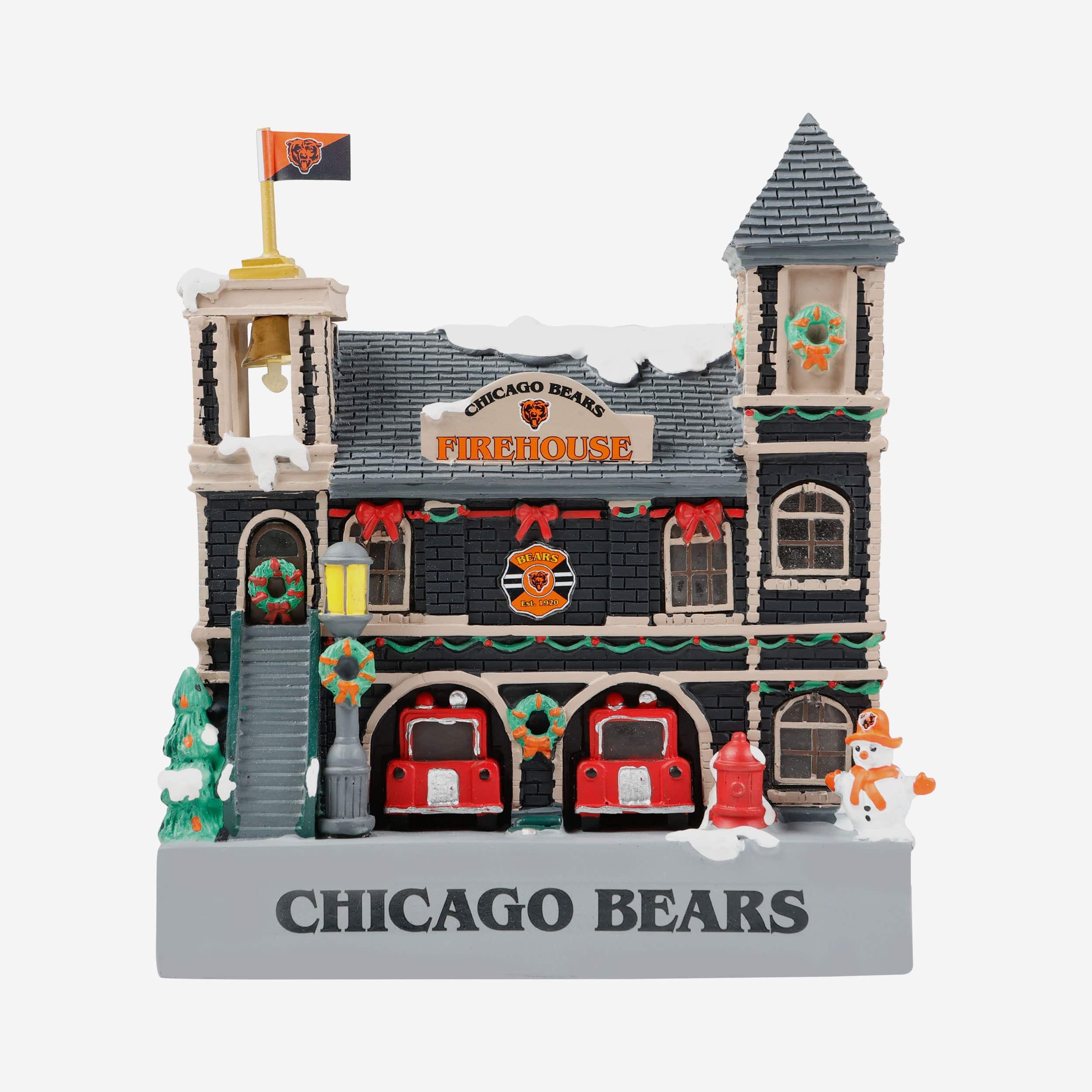 Chicago Bears Light Up Resin Team Firehouse