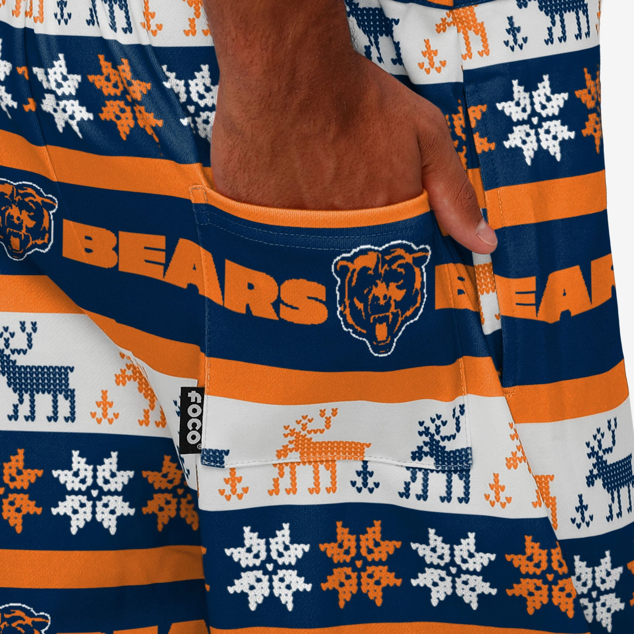 Chicago Bears Mens Ugly Home Gating Bib Overalls - Image 6