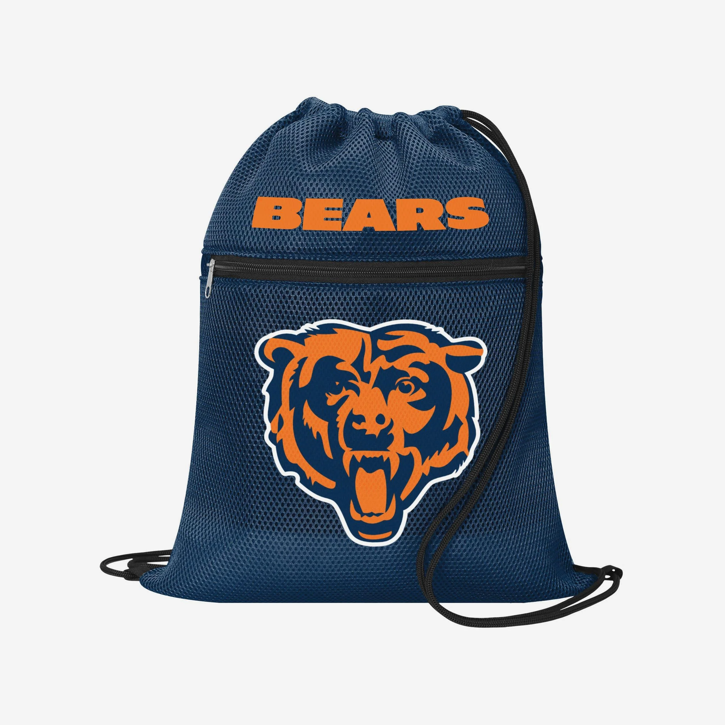 Chicago Bears Mesh Pocket Drawstring Backpack - Image 3
