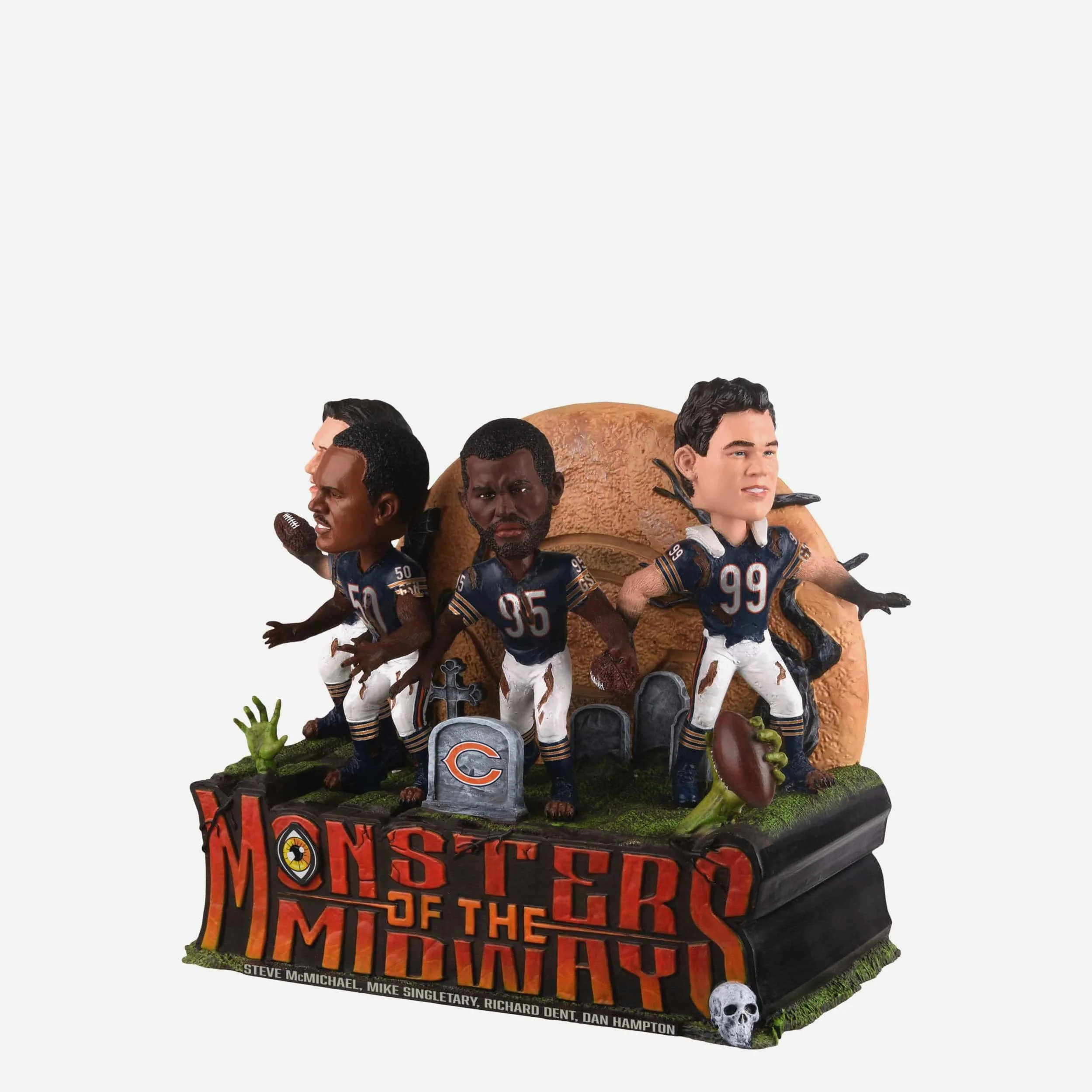 Chicago Bears Monsters of the Midway Defense Mini Bobblehead Scene - Image 5