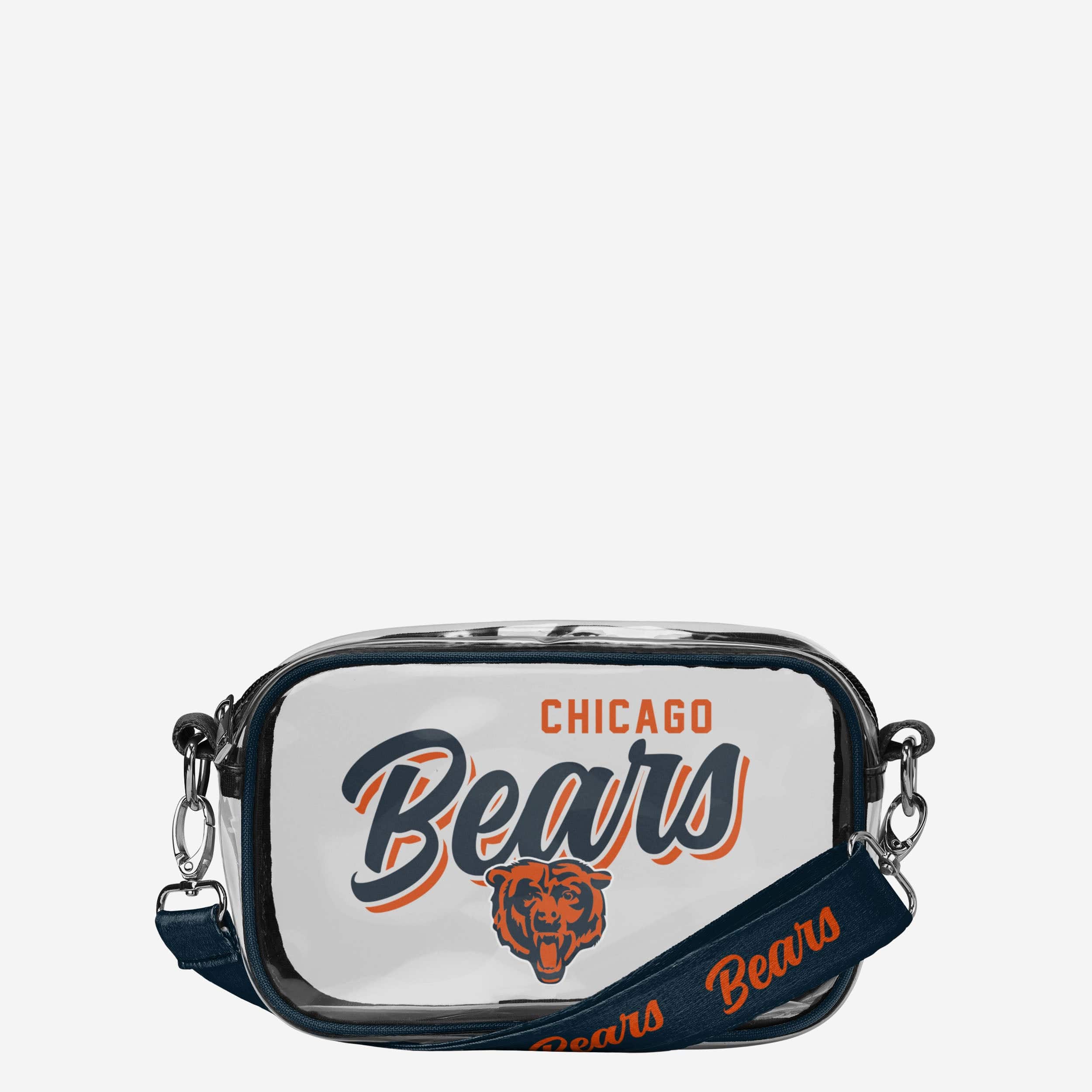 Chicago Bears Monty Script Clear Crossbody Bag