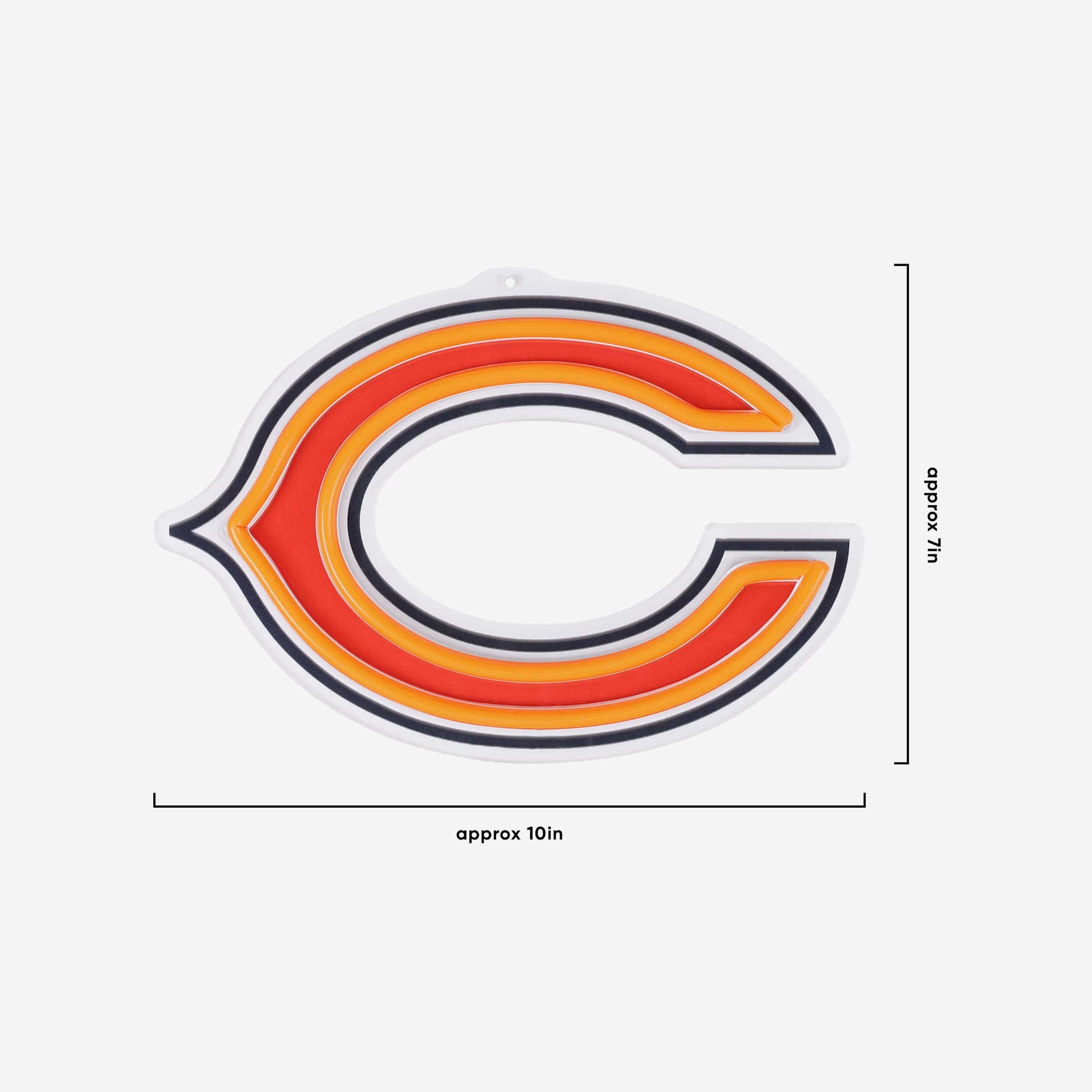 Chicago Bears Neon Light Up Big Logo Chain - Image 5