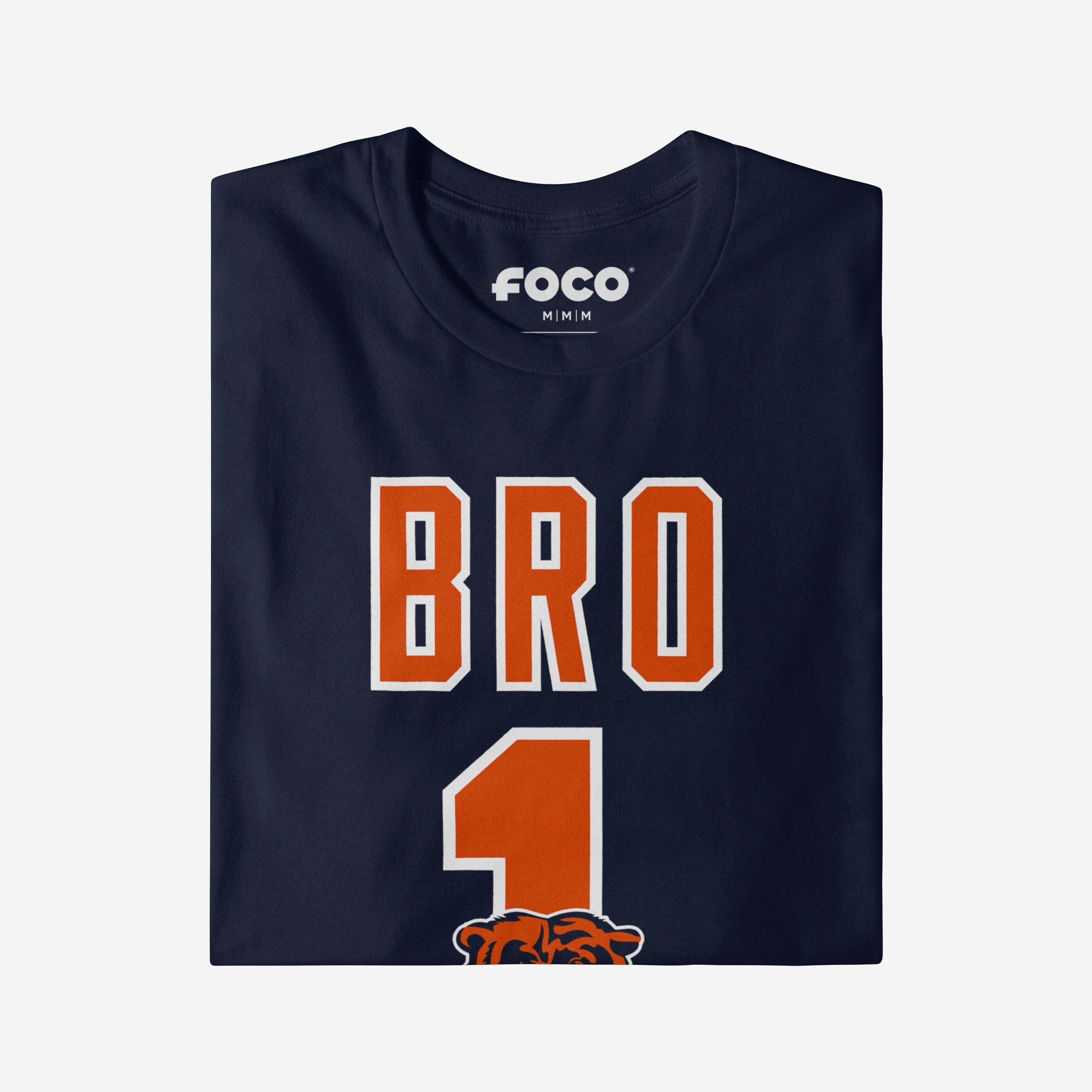 Chicago Bears Number 1 Bro T-Shirt - Image 4