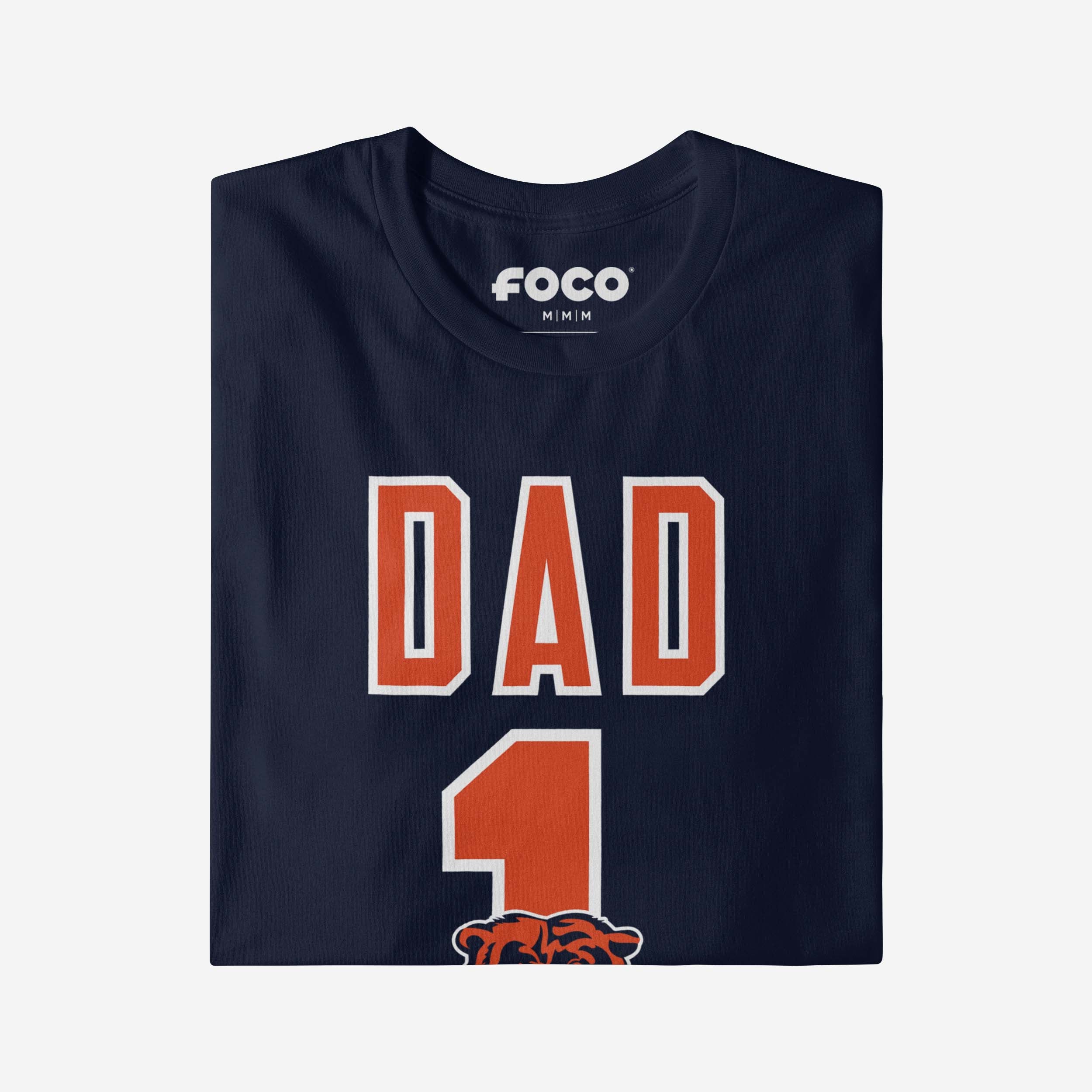 Chicago Bears Number 1 Dad T-Shirt - Image 4