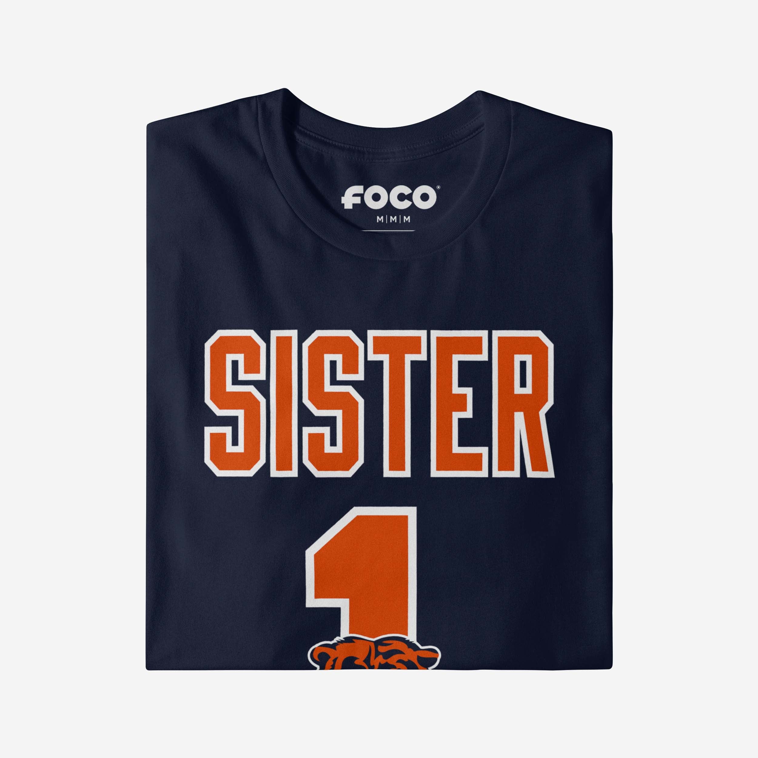 Chicago Bears Number 1 Sister T-Shirt - Image 4
