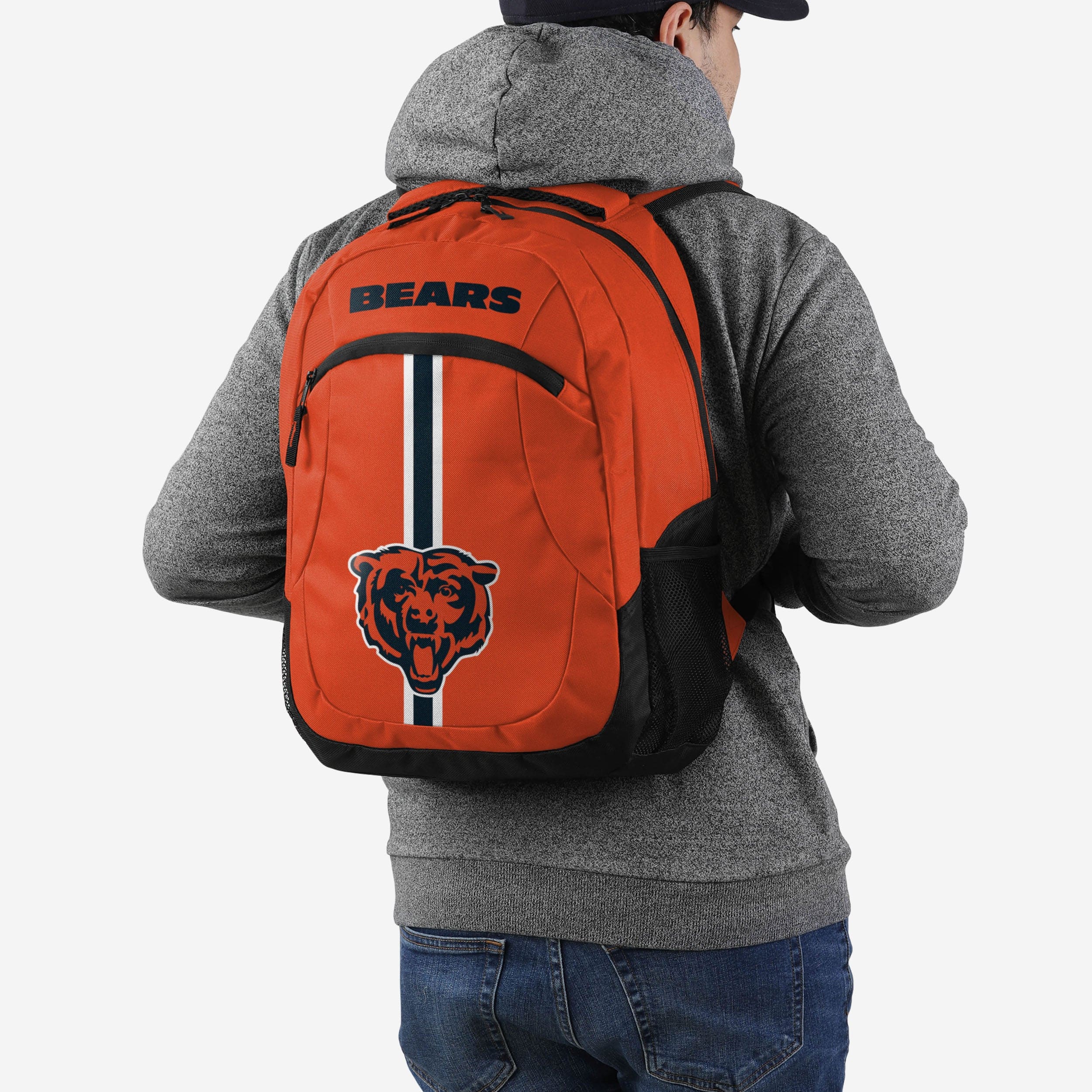 Chicago Bears Orange Alternate Color Action Backpack - Image 5