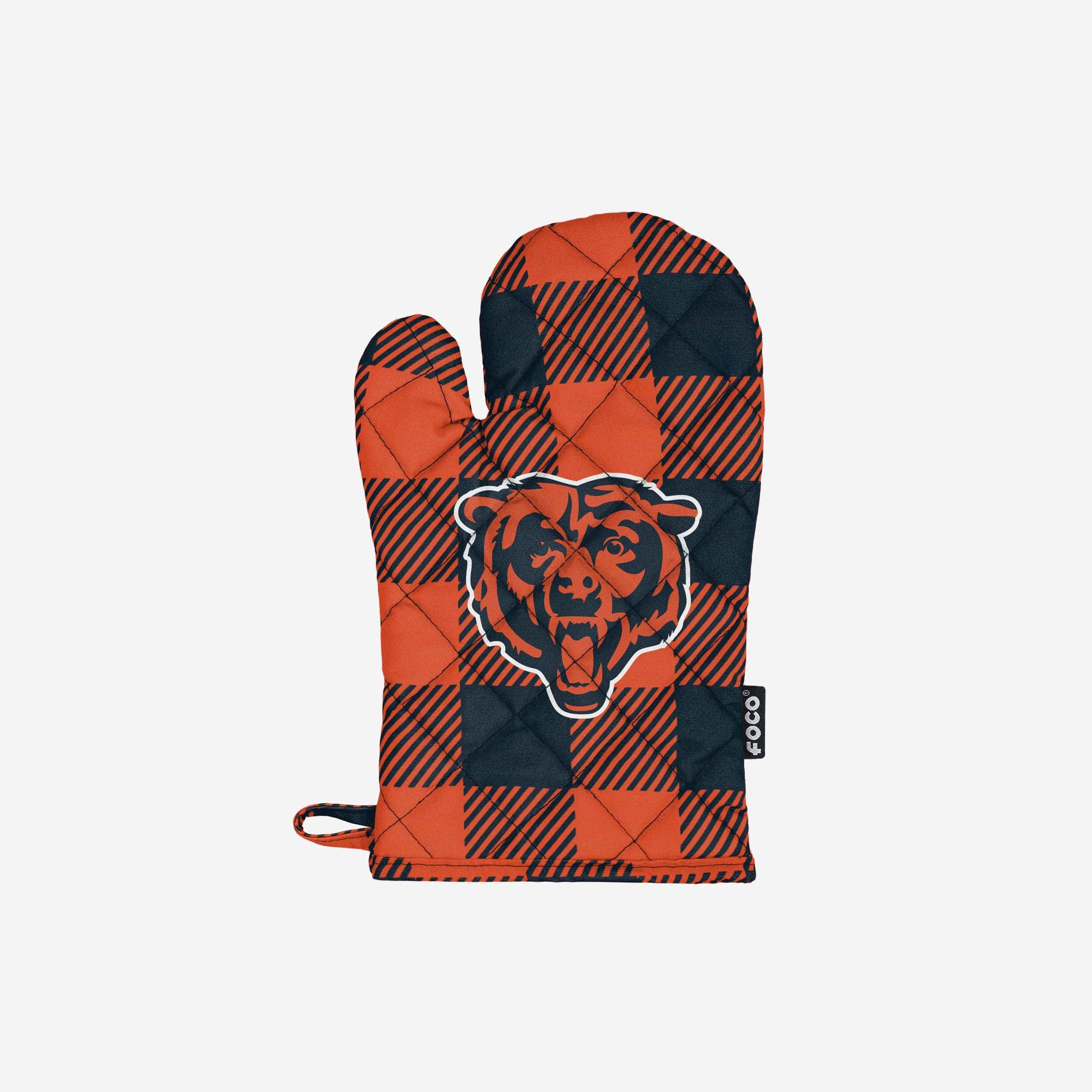 Chicago Bears Plaid Oven Mitt