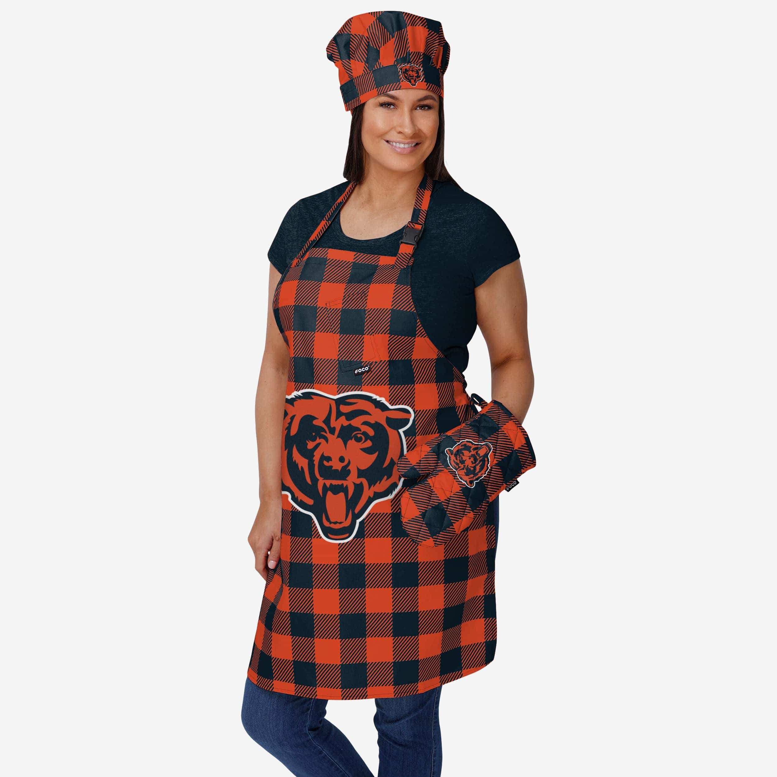 Chicago Bears Plaid Oven Mitt - Image 2