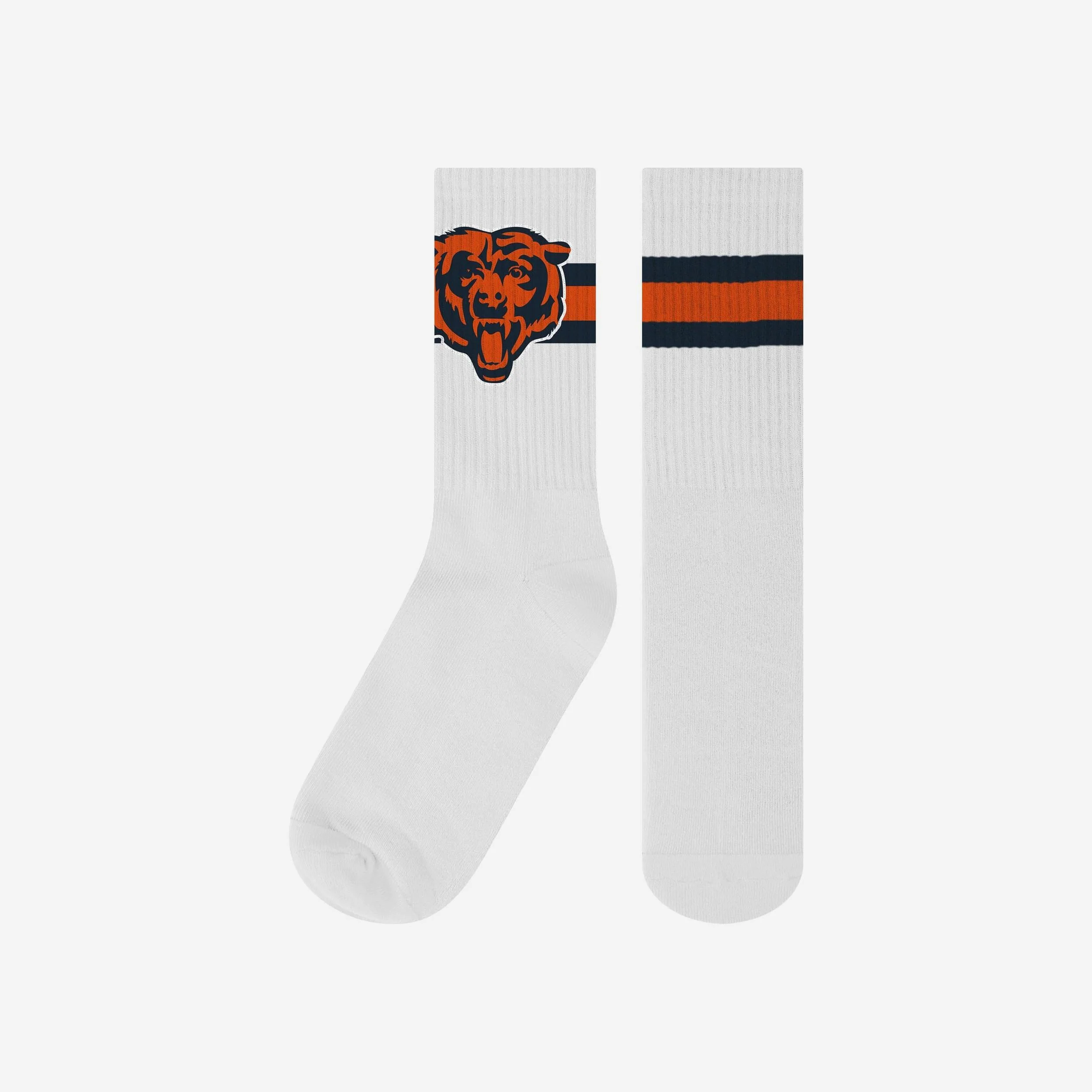 Chicago Bears Primary Logo White Socks