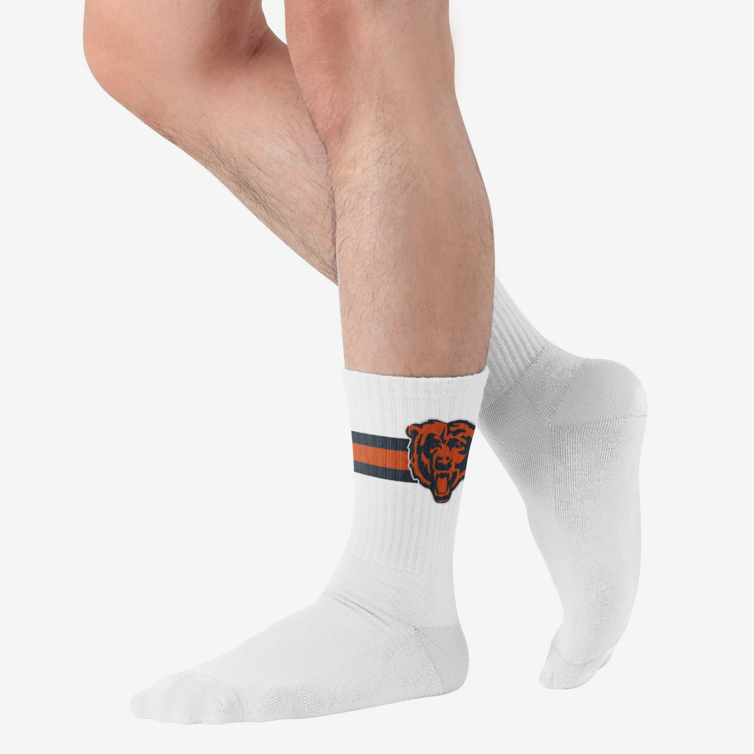 Chicago Bears Primary Logo White Socks - Image 2