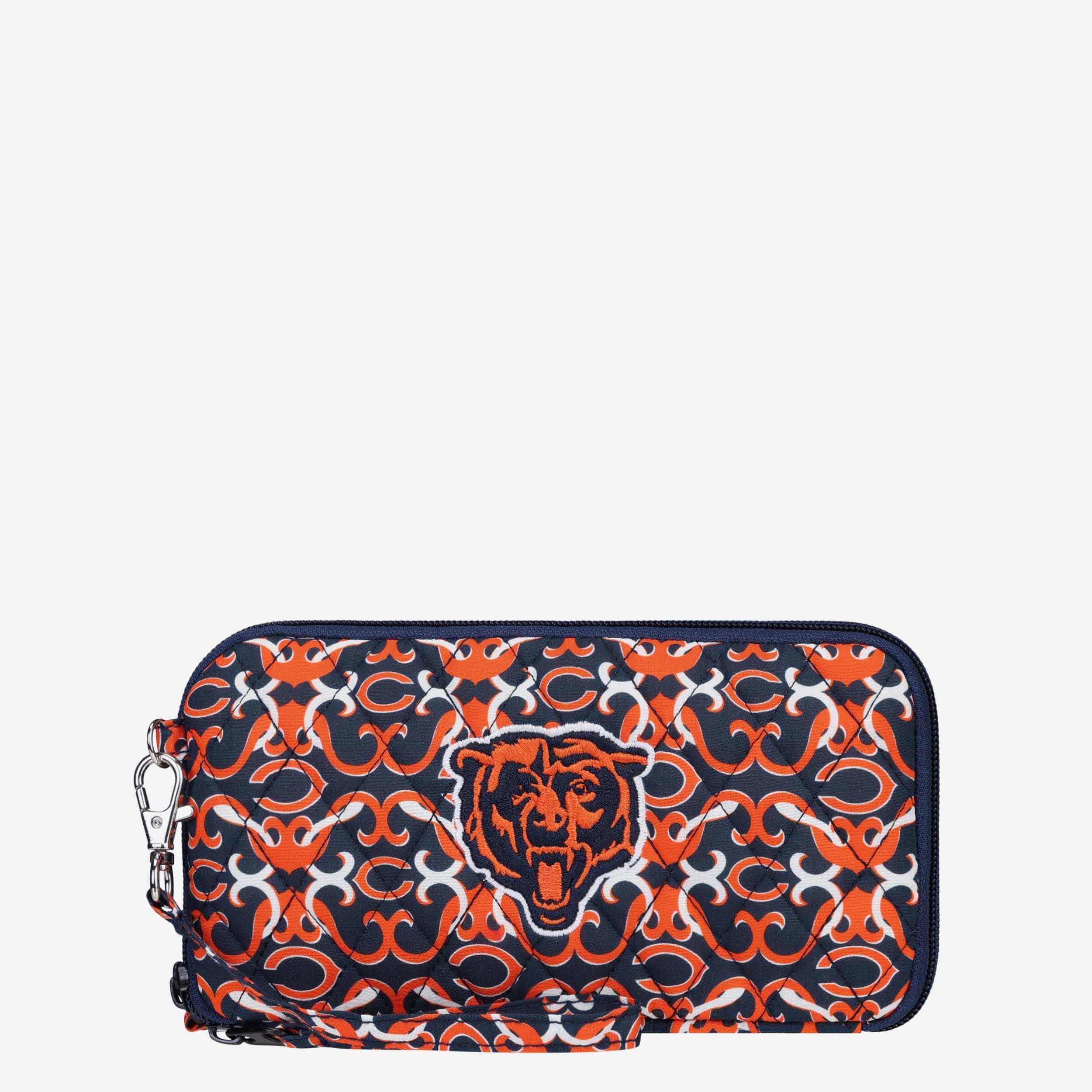 Chicago Bears Quilted Printed Wristlet