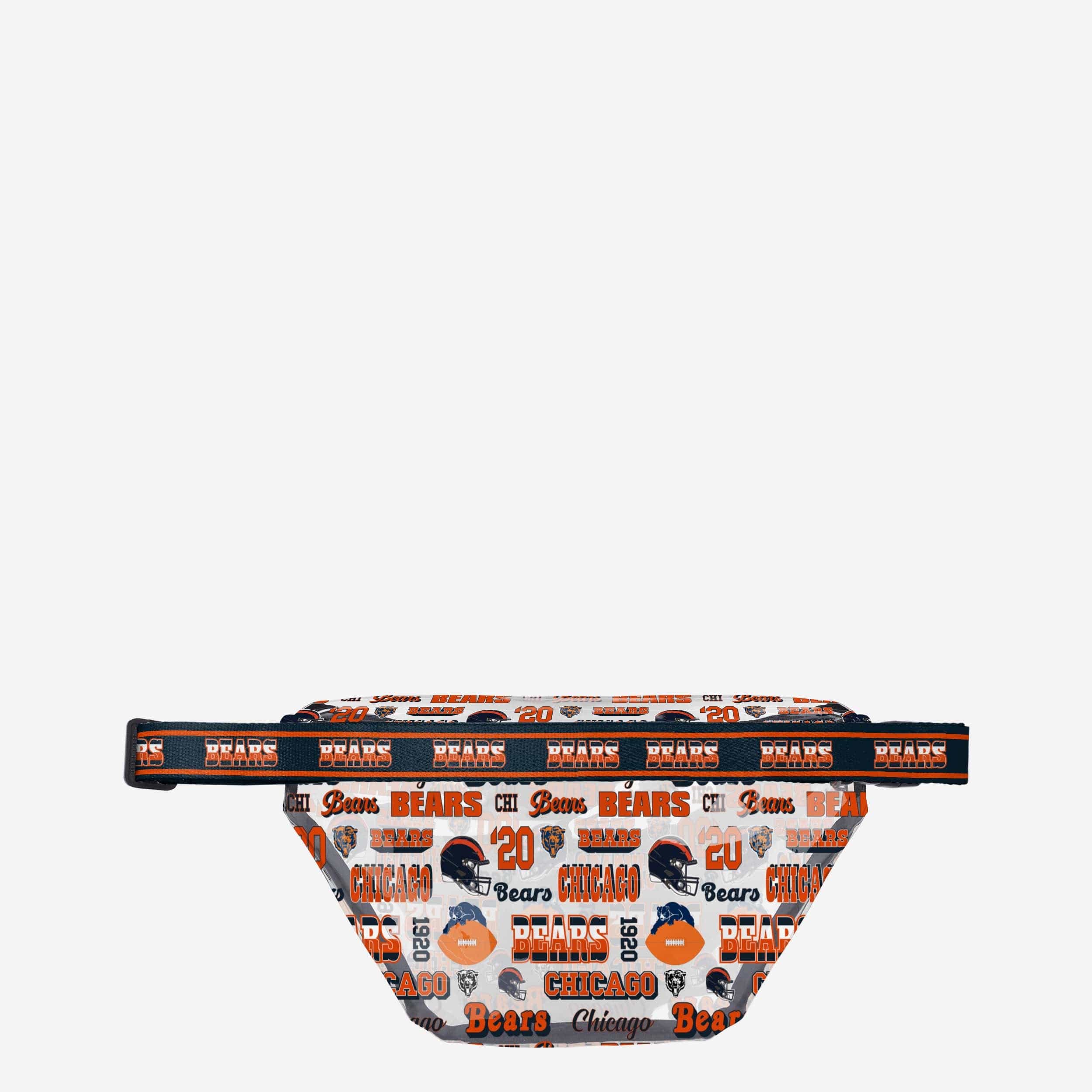 Chicago Bears Repeat Retro Print Clear Fanny Pack - Image 3