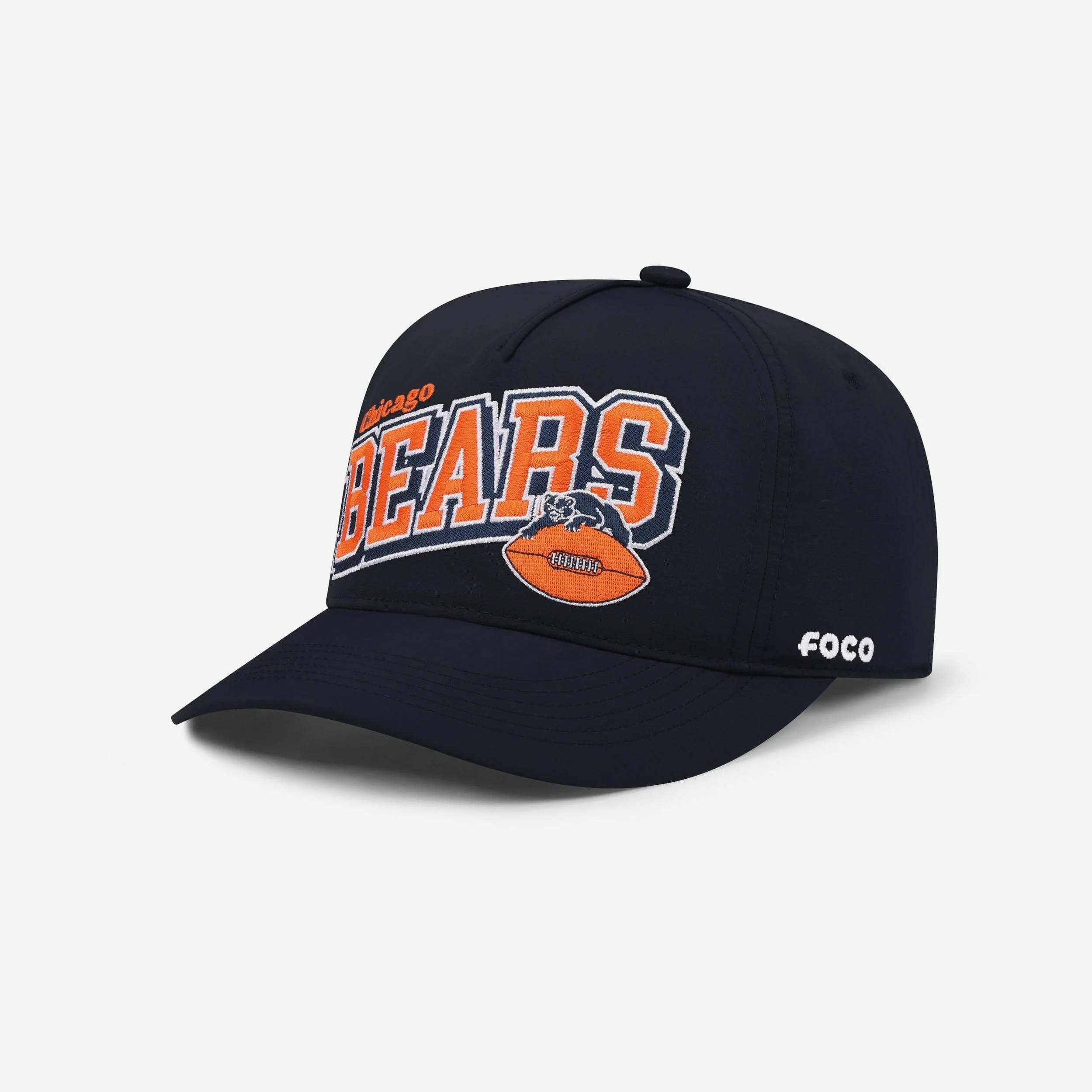 Chicago Bears Retro Wavy Wordmark Poly Marquee RF Cap