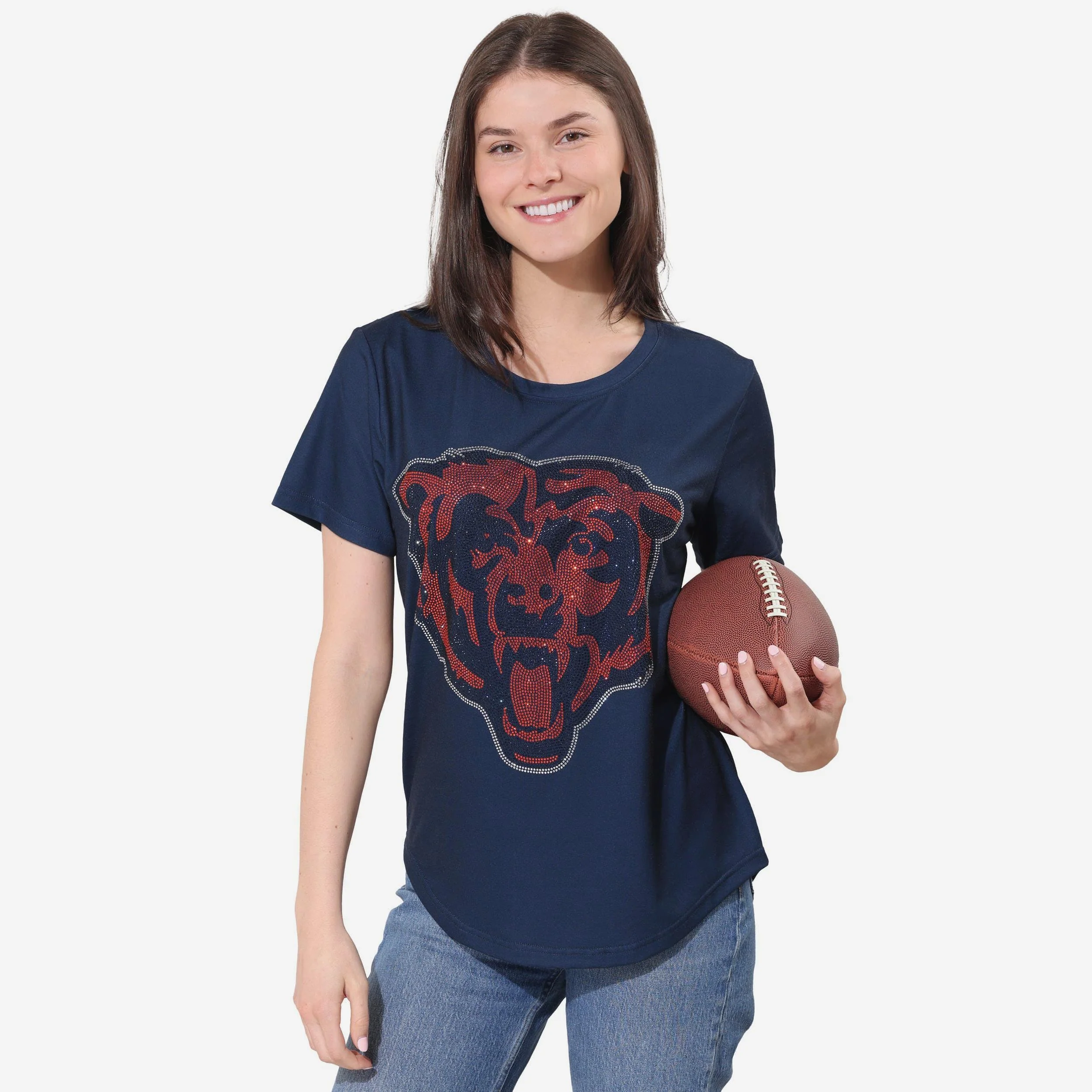 Chicago Bears Rhinestone Tunic Top