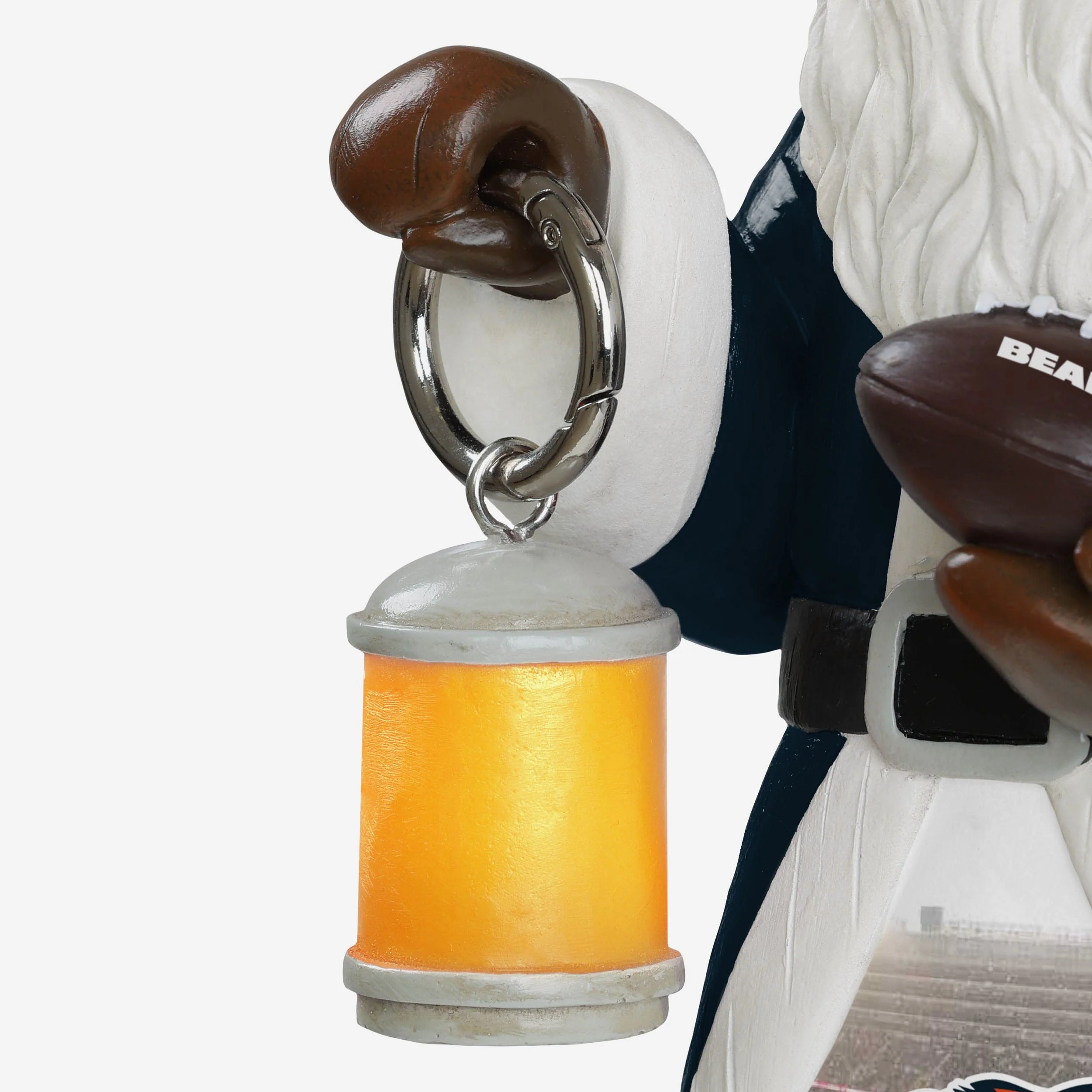 Chicago Bears Santa Figure With Light Up Lantern - Image 3