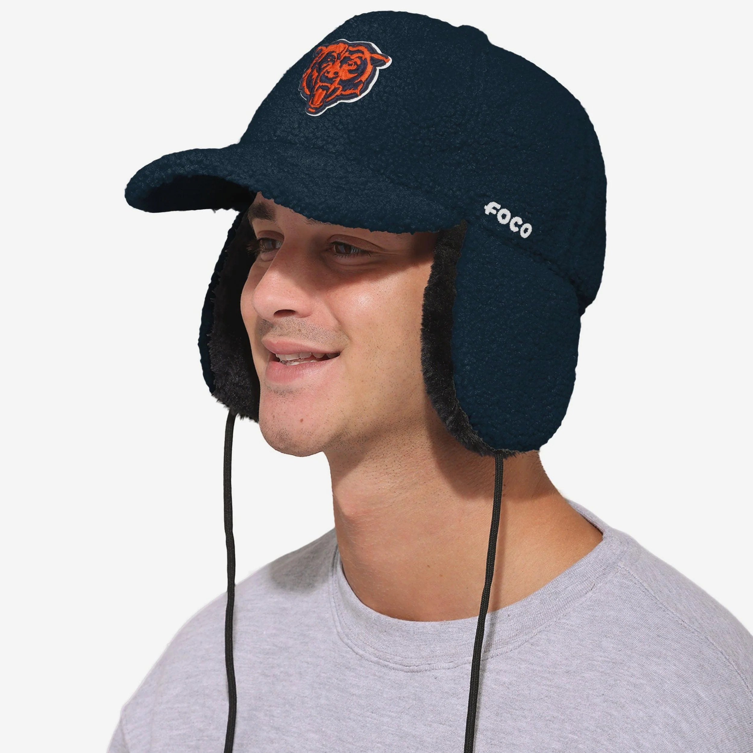 Chicago Bears Sherpa Trapper Cap - Image 2