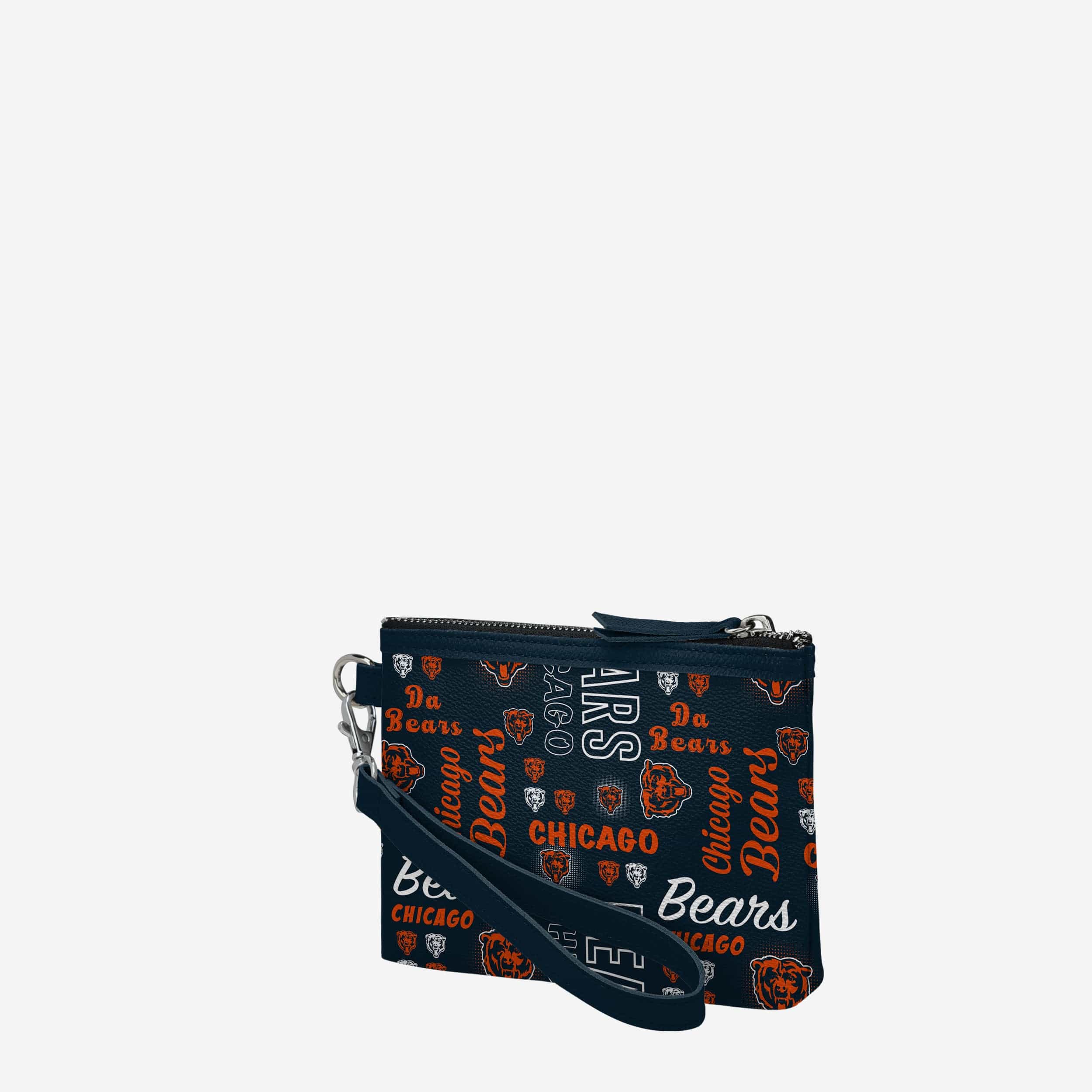Chicago Bears Spirited Style Printed Collection Repeat Logo Wristlet - Image 2
