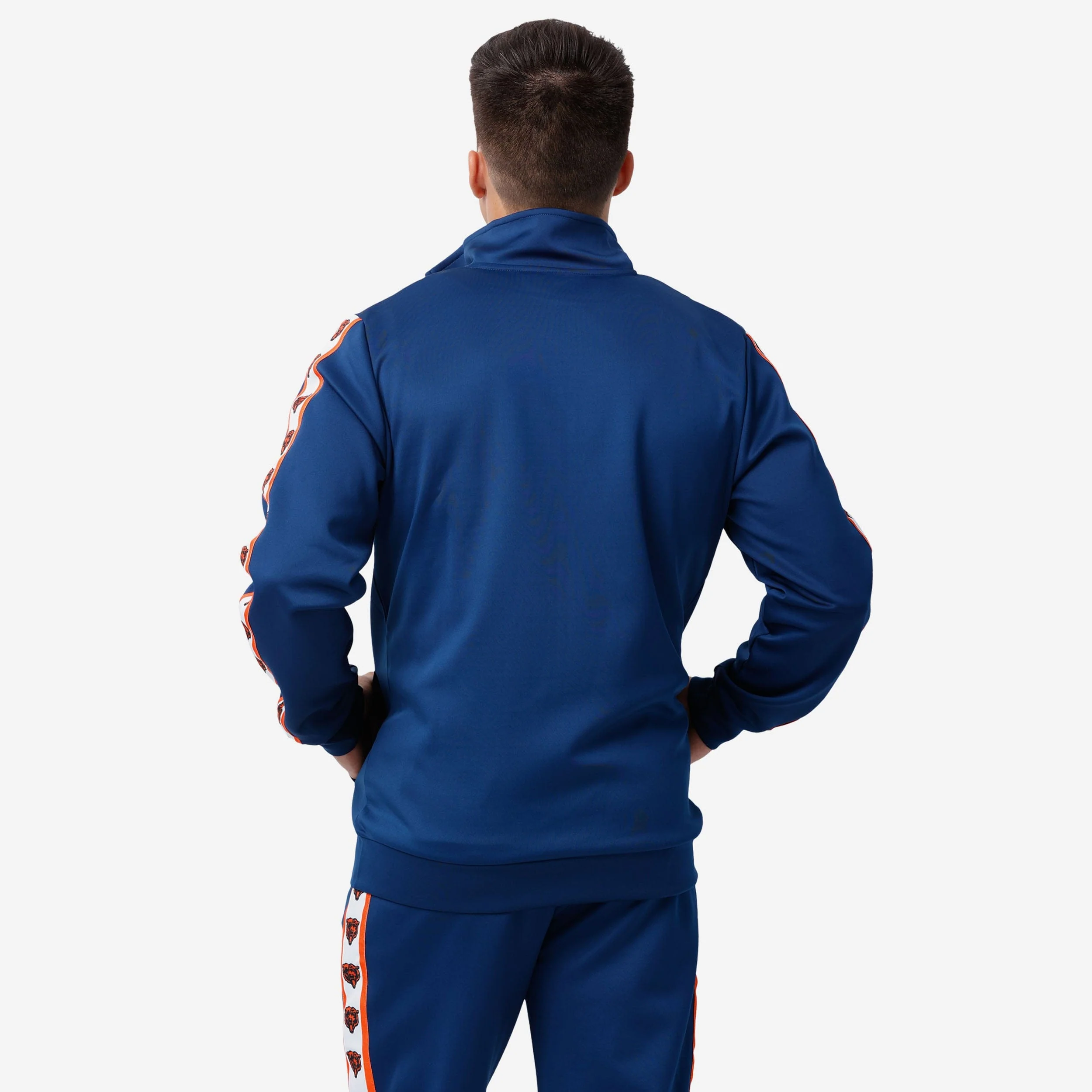 Chicago Bears Stripe Logo Track Jacket - Image 2