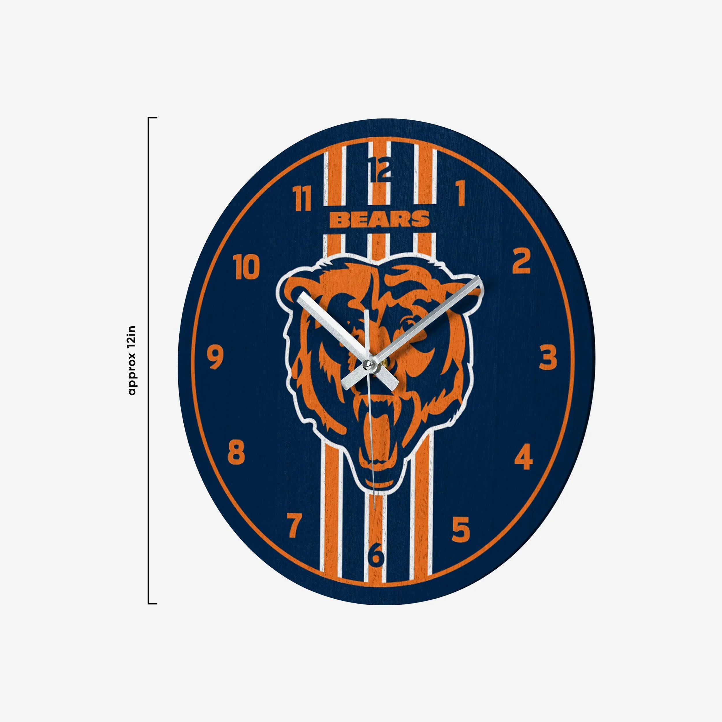 Chicago Bears Team Stripe Clock - Image 2