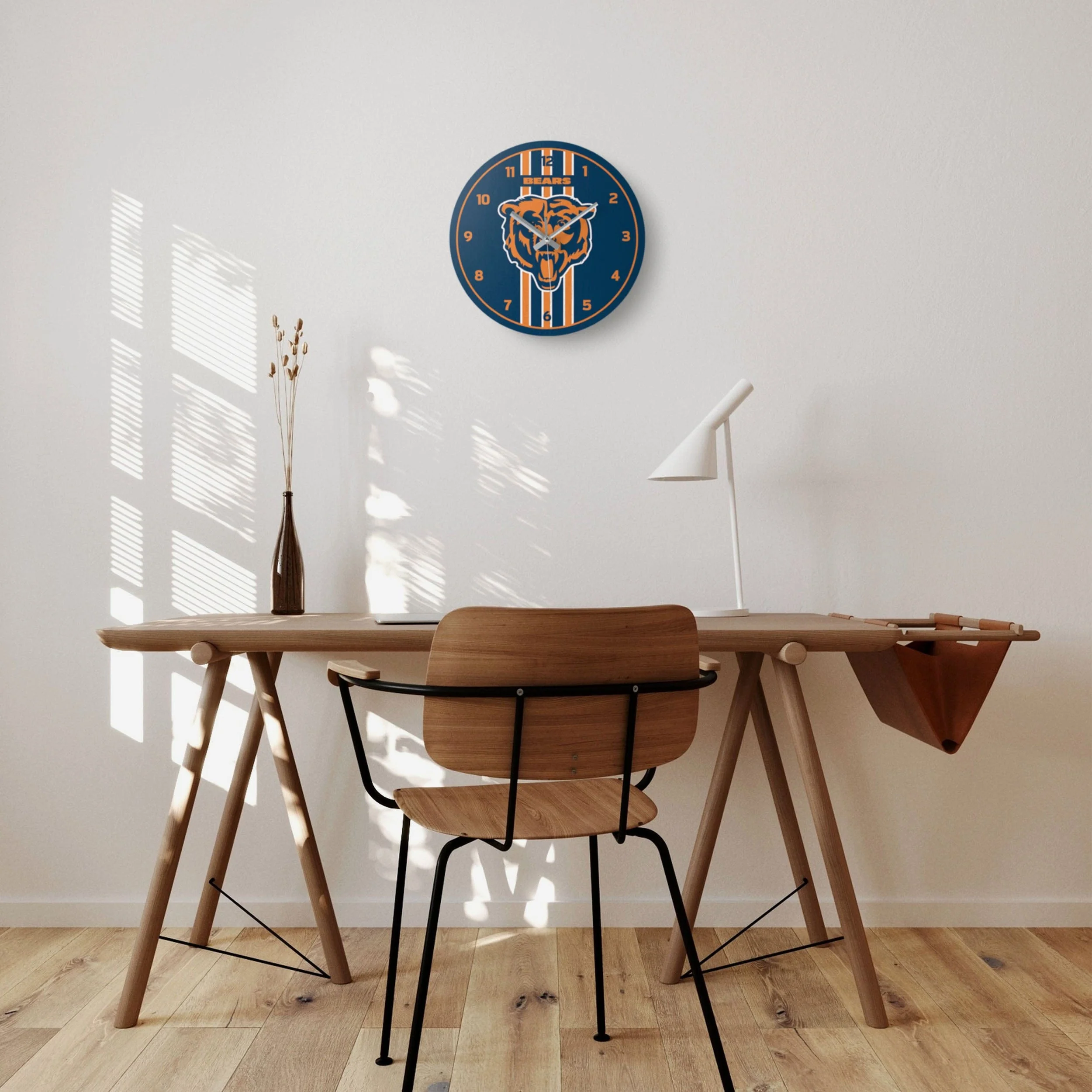 Chicago Bears Team Stripe Clock - Image 4