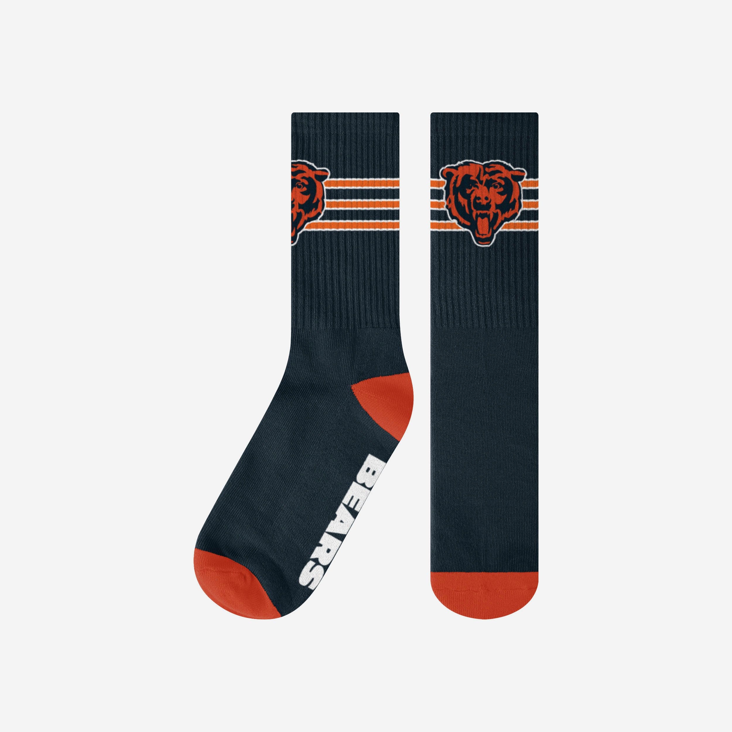 Chicago Bears Team Stripe Crew Socks