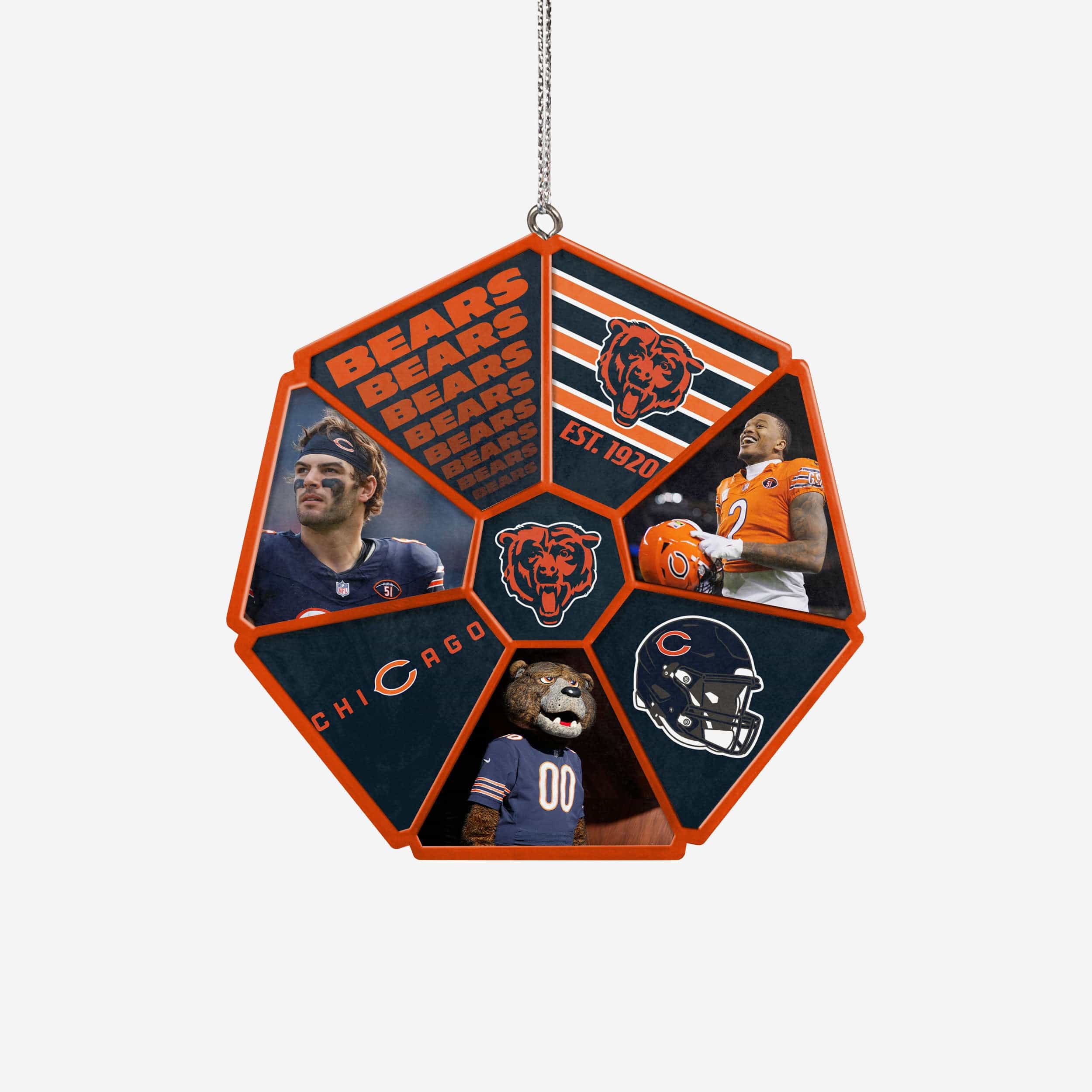 Chicago Bears Team Wheel Ornament