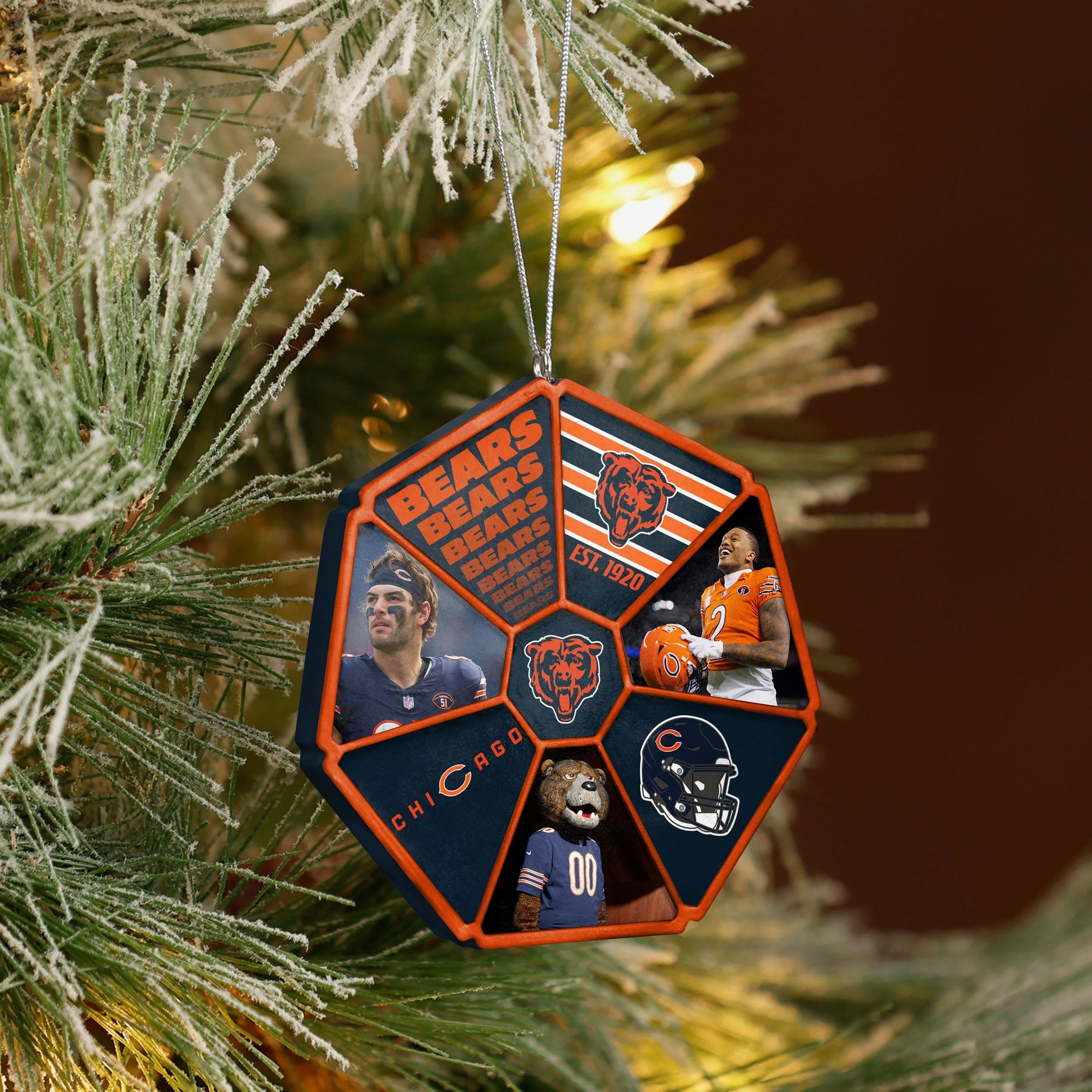 Chicago Bears Team Wheel Ornament - Image 3