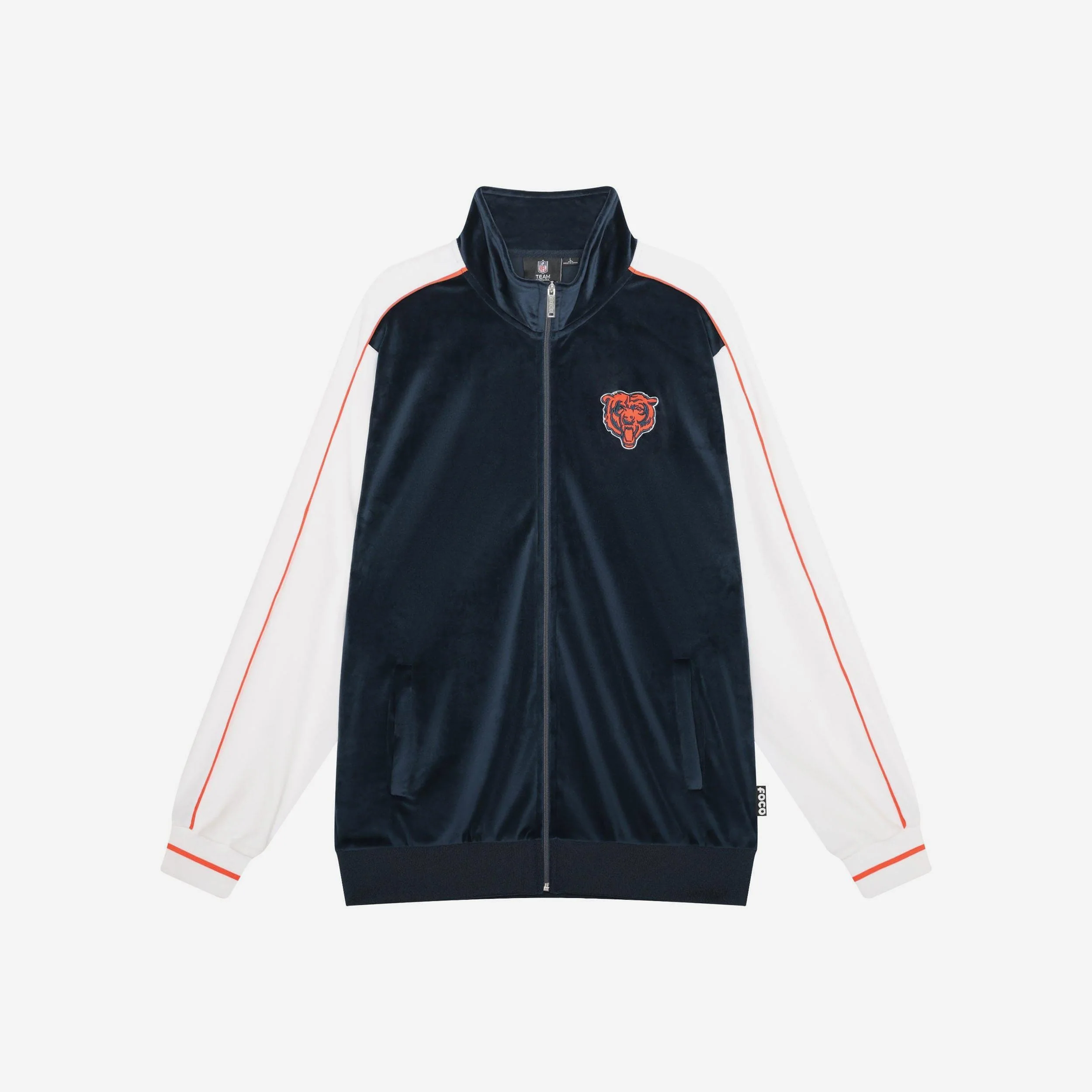 Chicago Bears Two Tone Velour Zip Up Top - Image 6