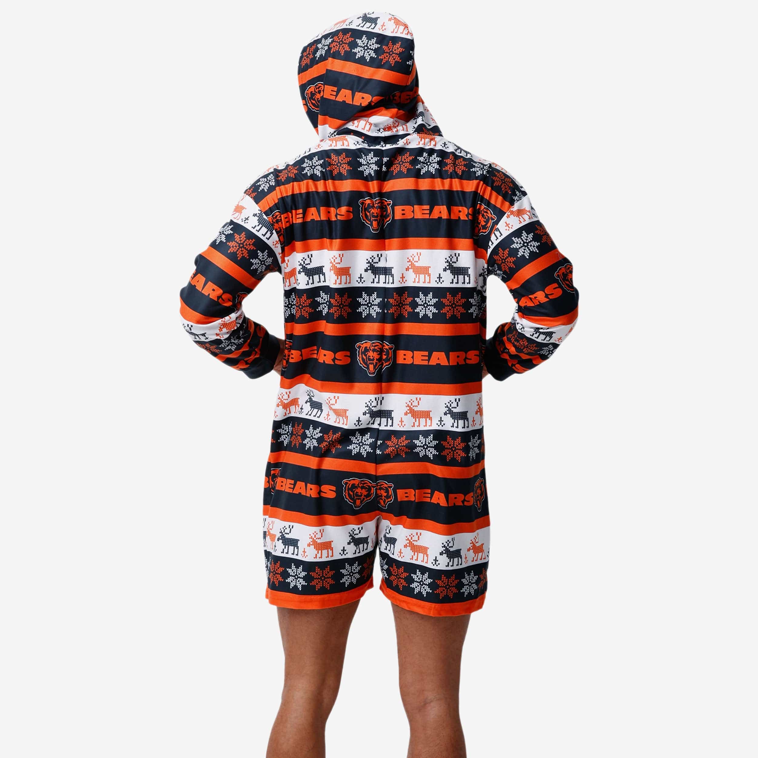 Chicago Bears Ugly Short One Piece Pajamas - Image 2