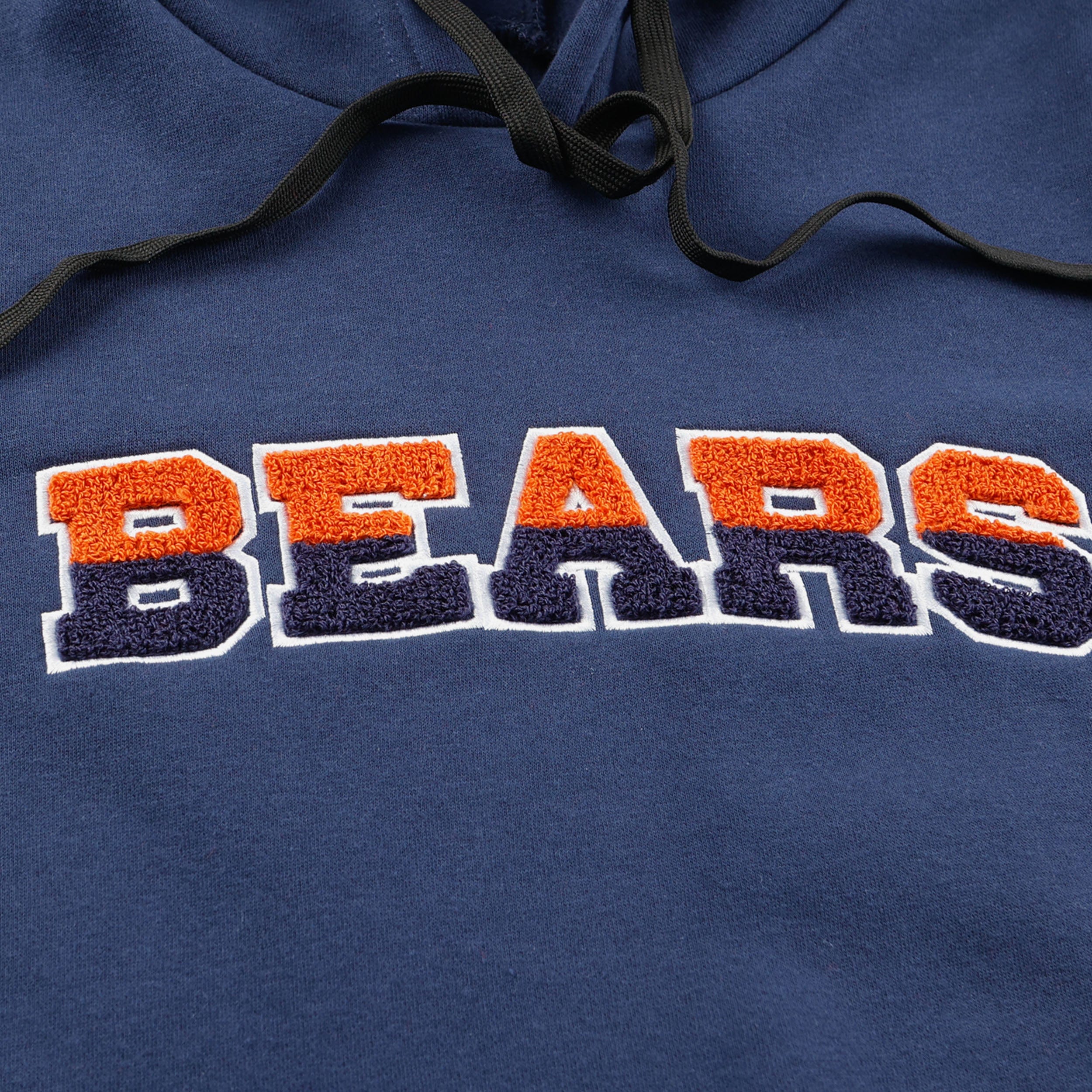Chicago Bears Womens Cropped Chenille Hoodie - Image 3