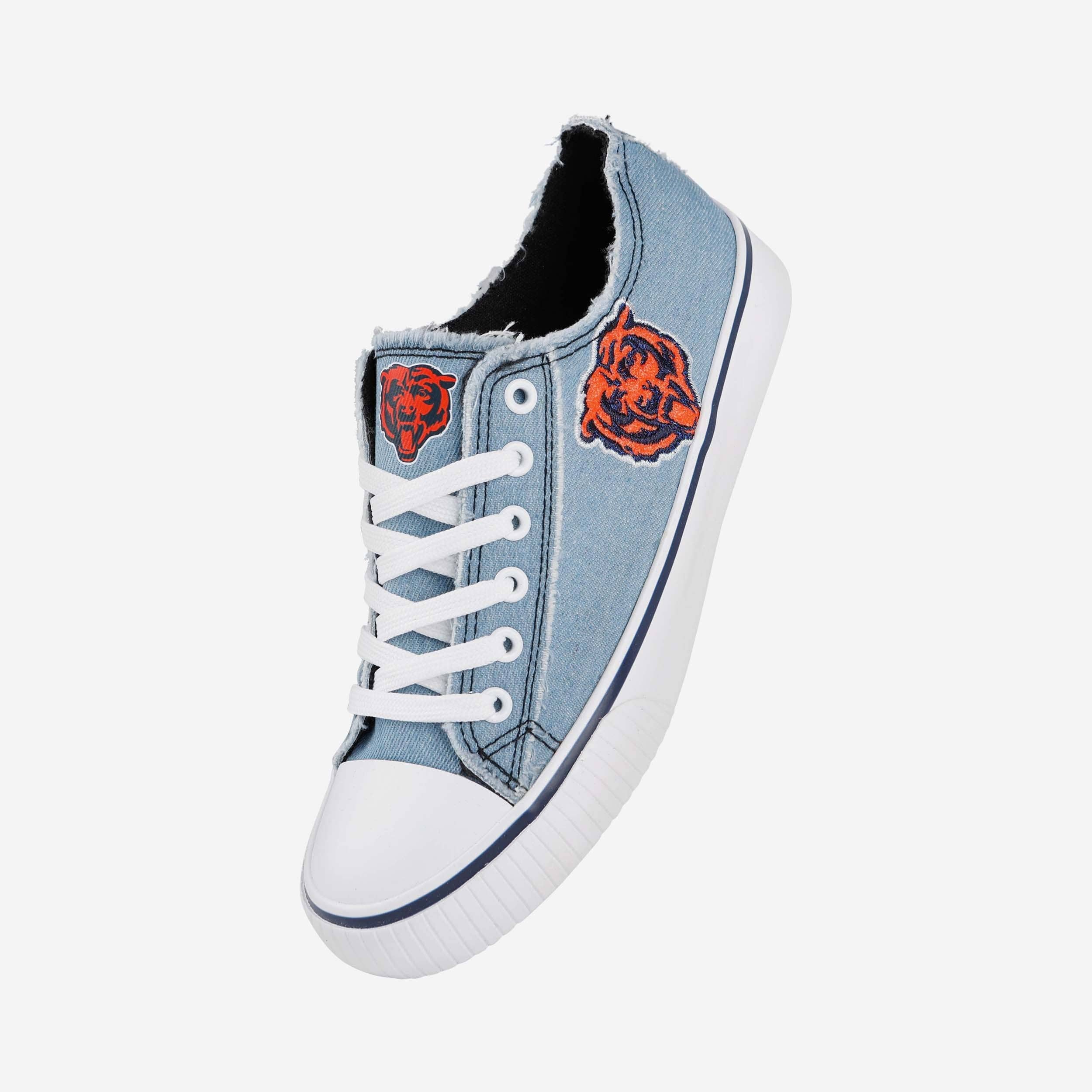 Chicago Bears Womens Denim Low Top Canvas Shoe - Image 2