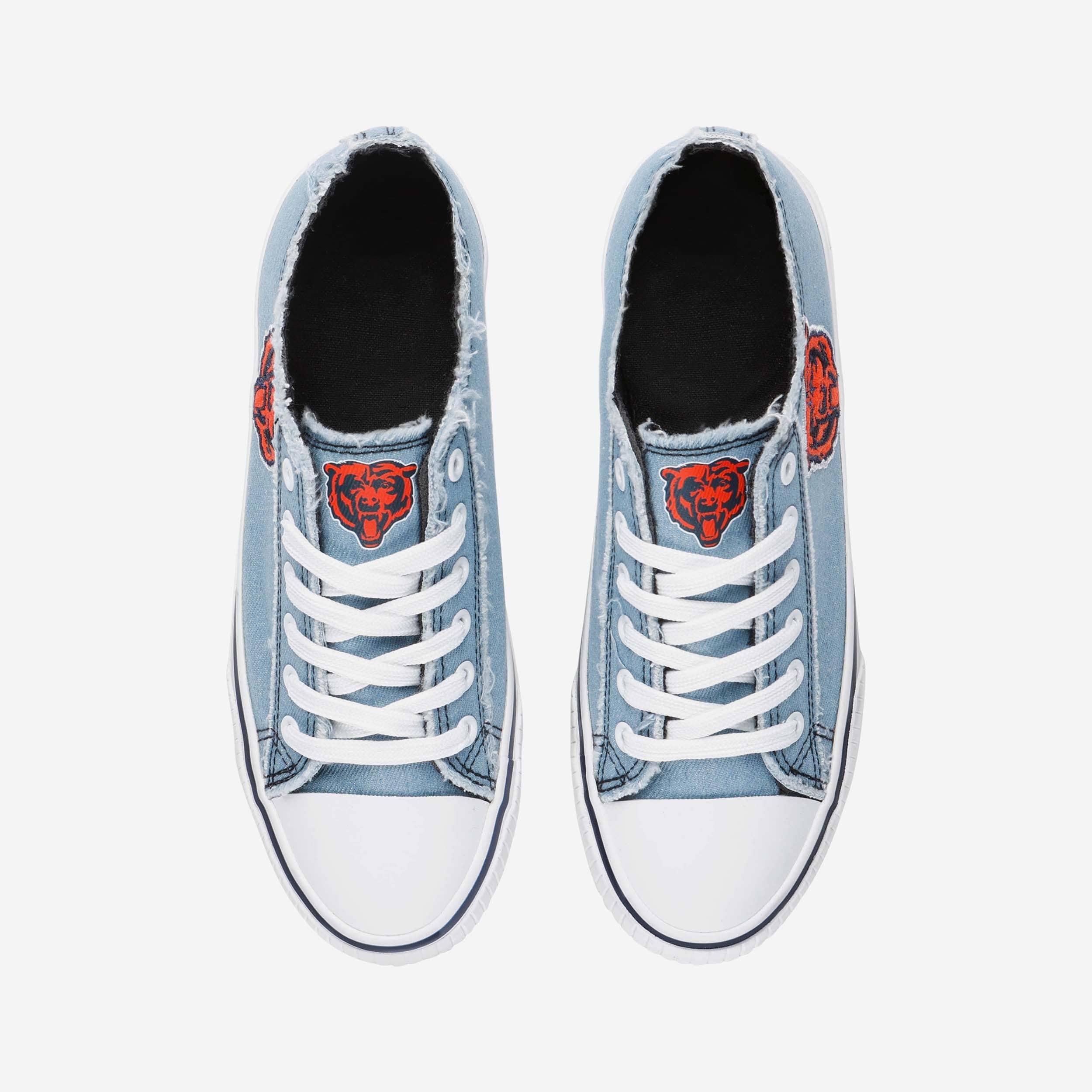 Chicago Bears Womens Denim Low Top Canvas Shoe - Image 5