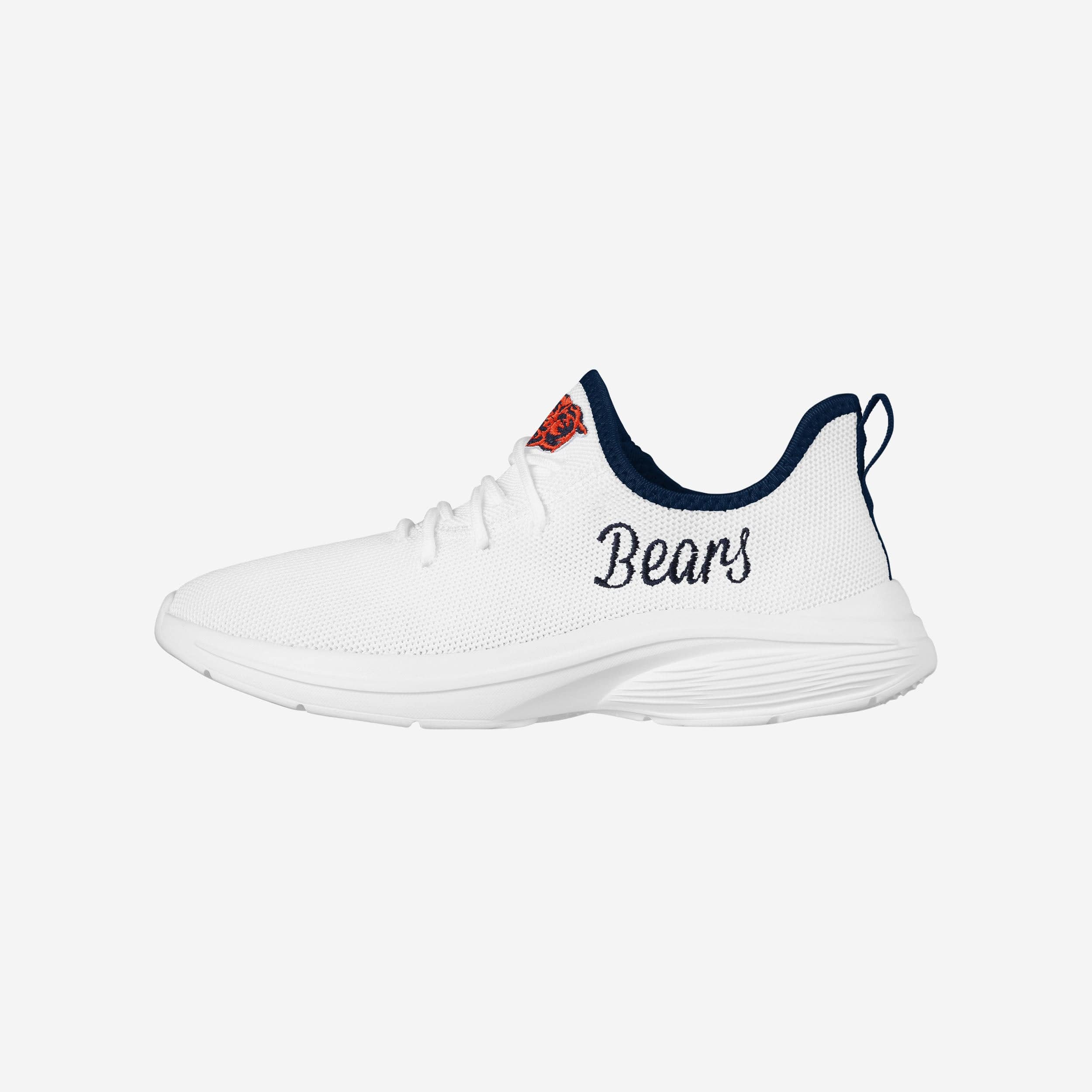 Chicago Bears Womens Midsole White Sneakers