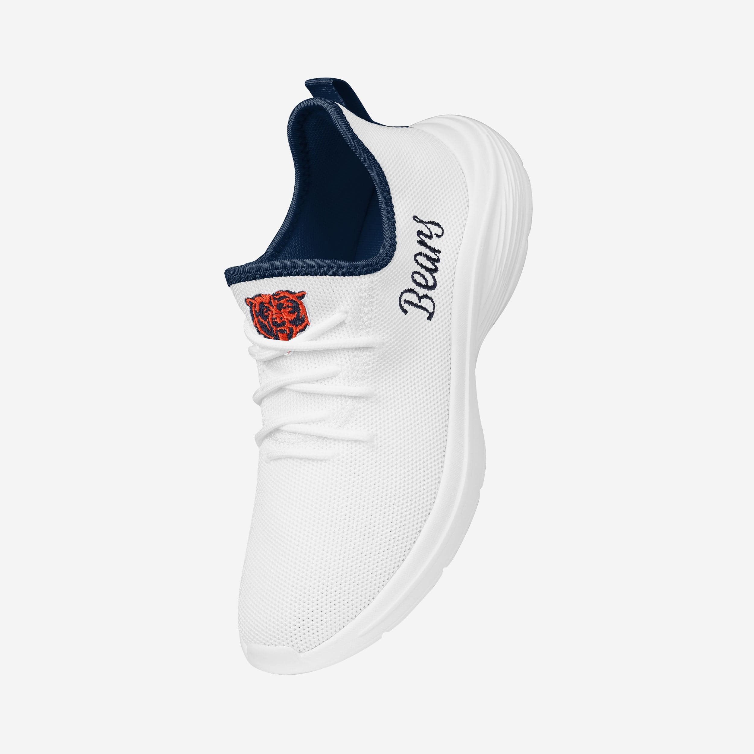 Chicago Bears Womens Midsole White Sneakers - Image 2