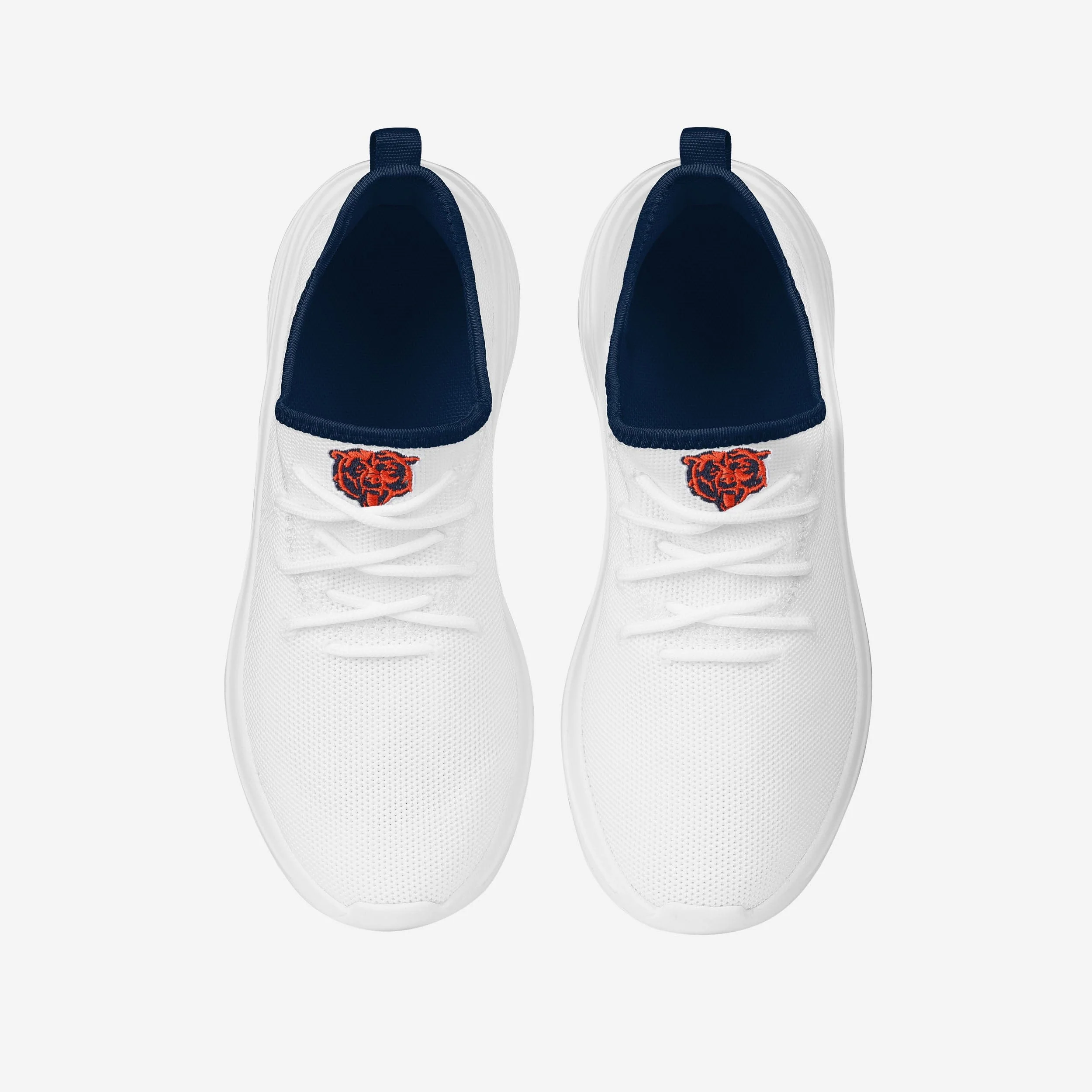 Chicago Bears Womens Midsole White Sneakers - Image 4