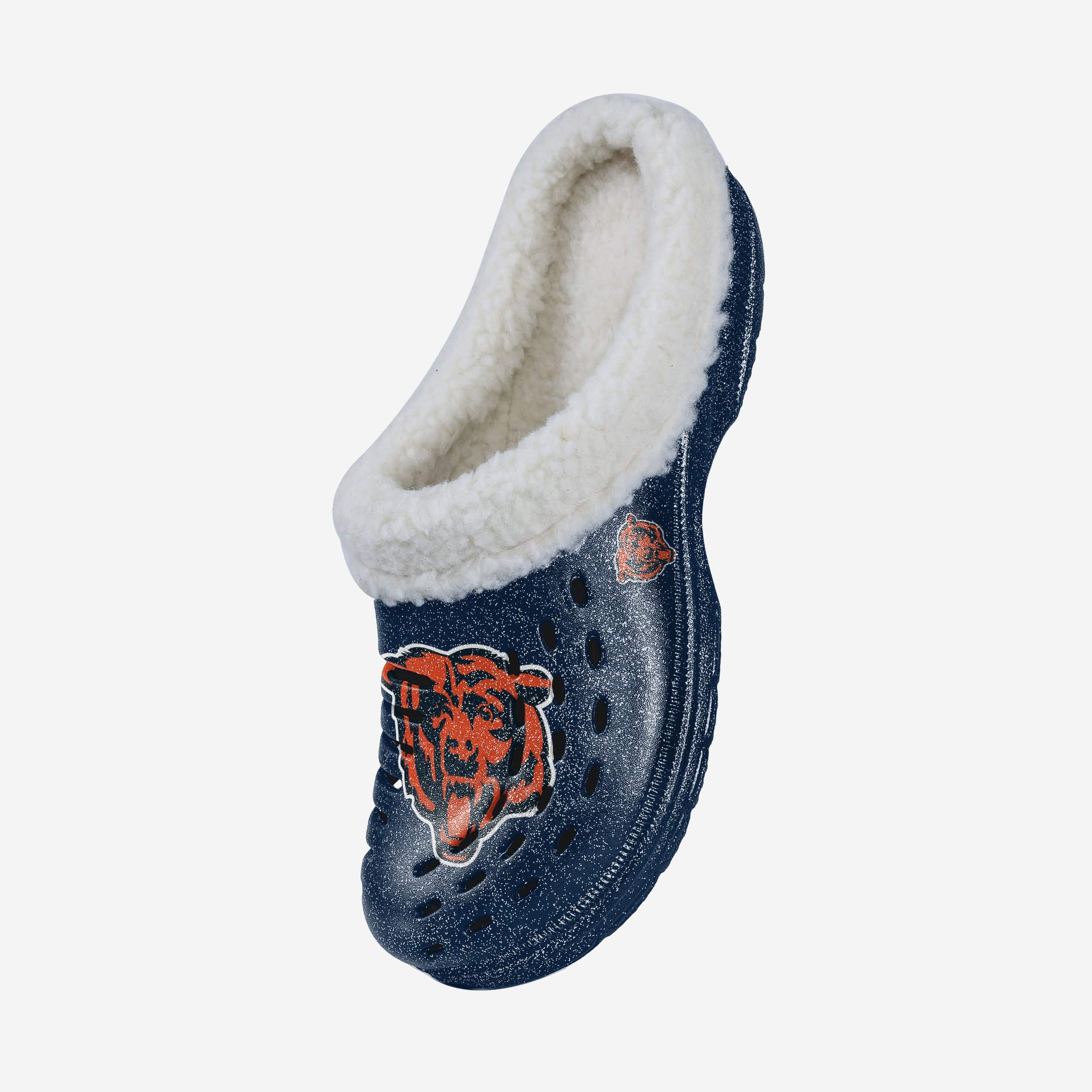 Chicago Bears Womens Sherpa Lined Glitter Clog - Image 2