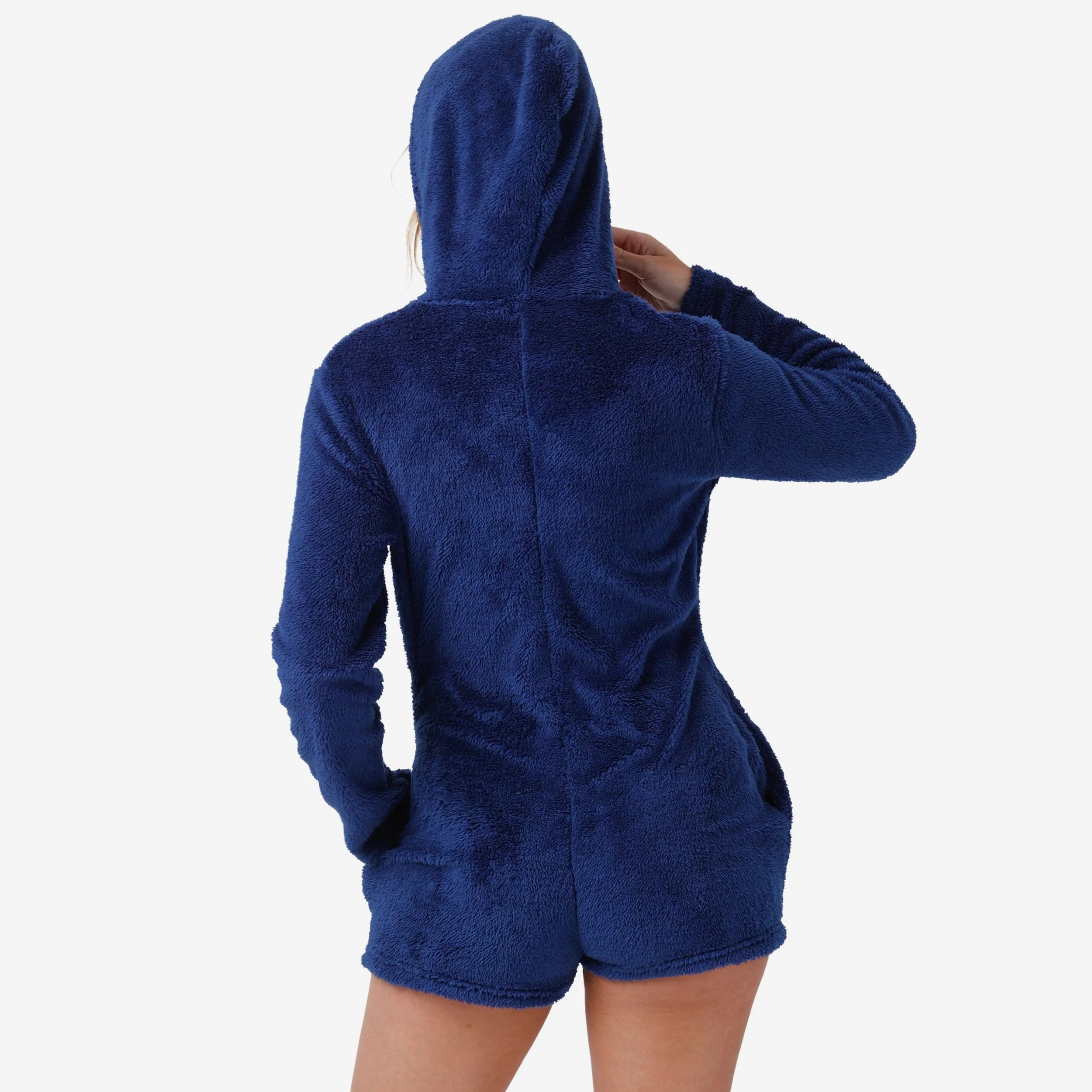 Chicago Bears Womens Short Cozy One Piece Pajamas - Image 2