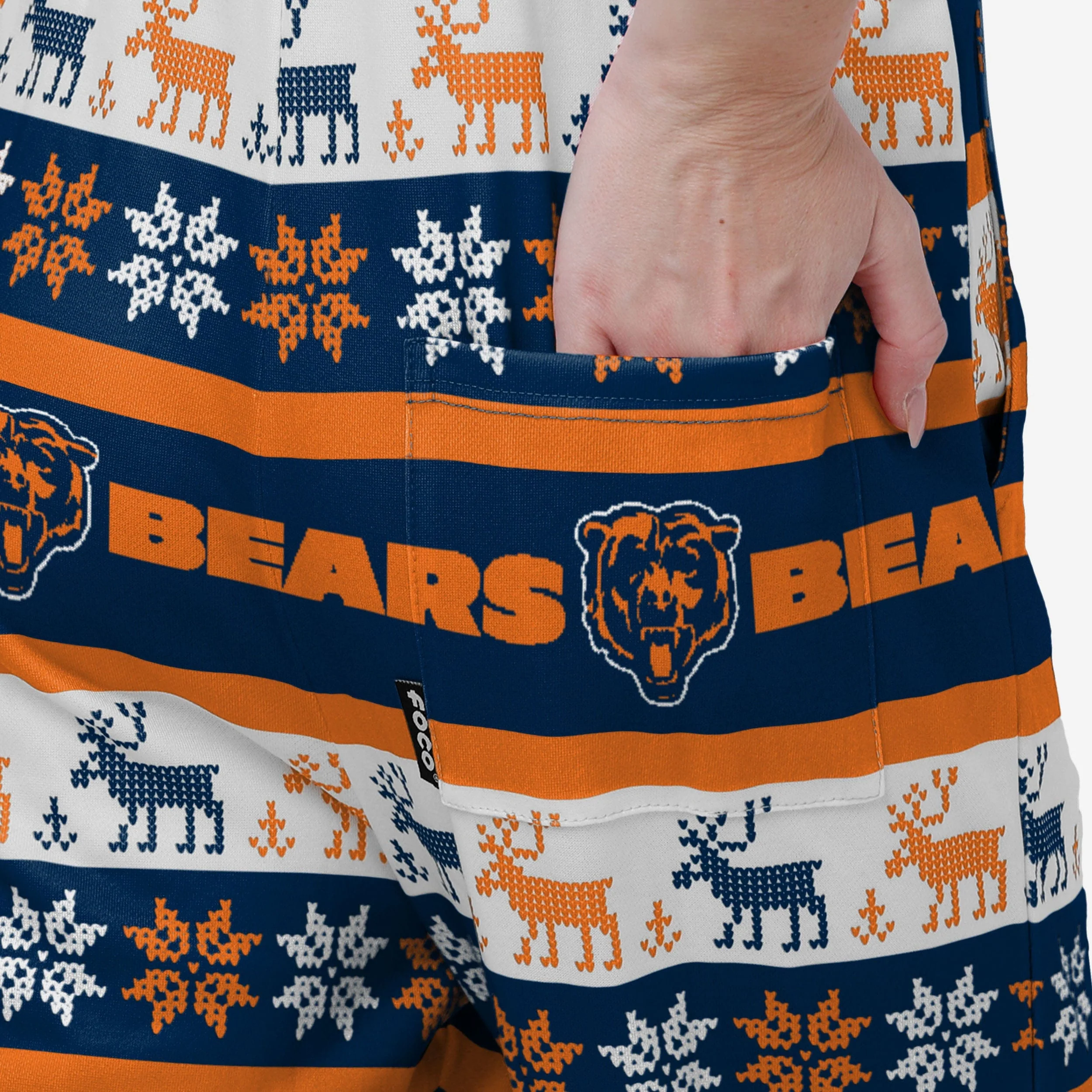 Chicago Bears Womens Ugly Home Gating Bib Overalls - Image 6