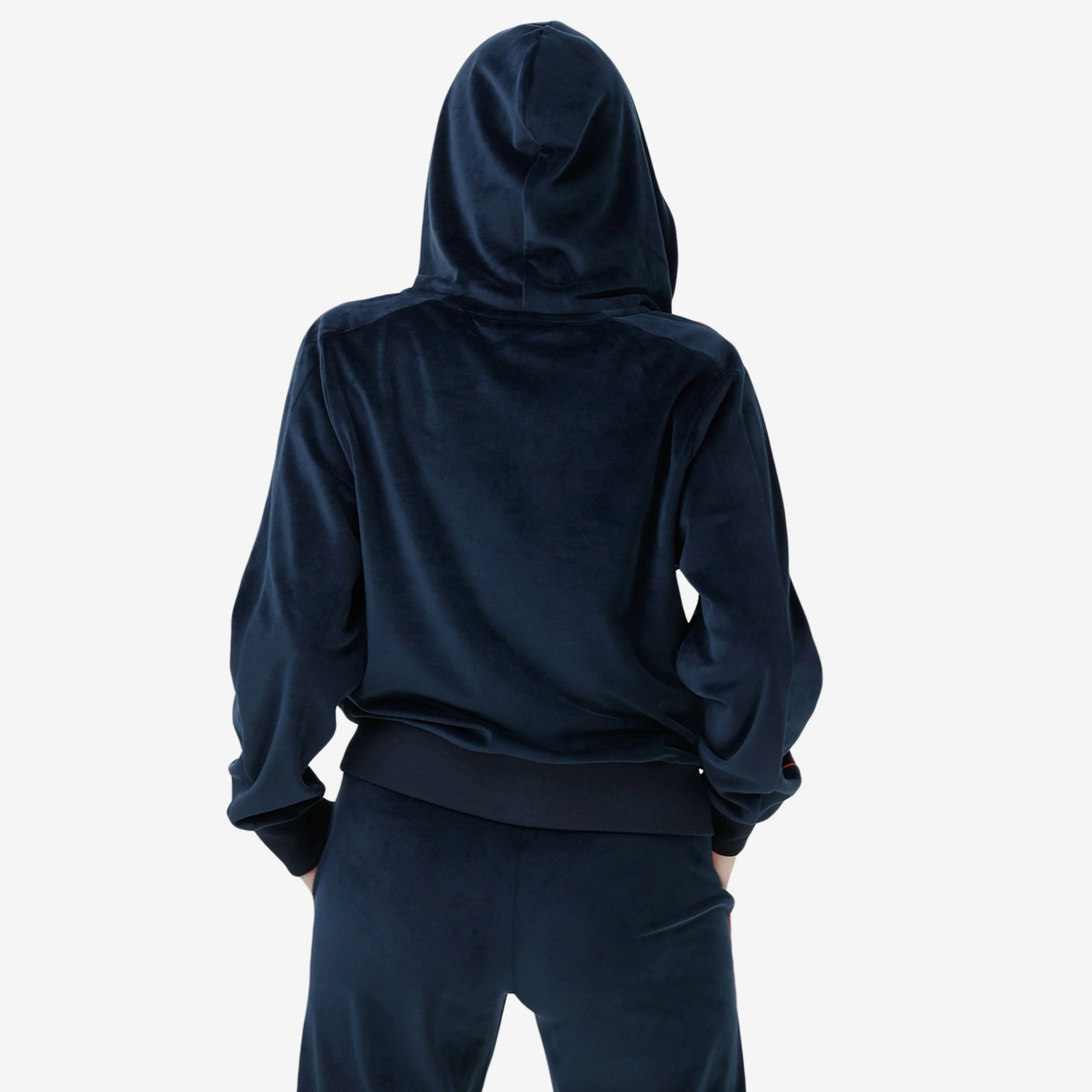 Chicago Bears Womens Velour Zip Up Top - Image 2