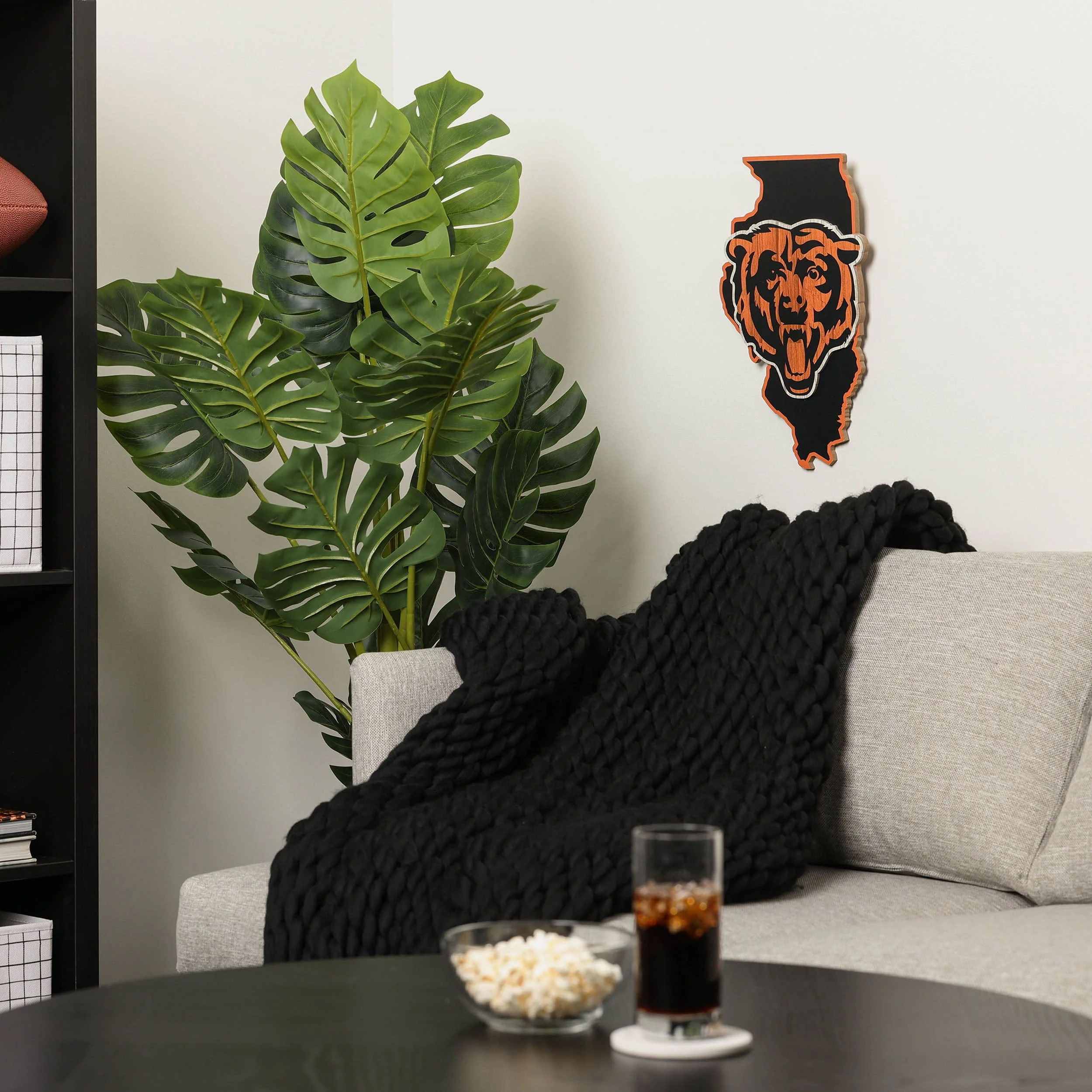 Chicago Bears Wood State Sign - Image 4