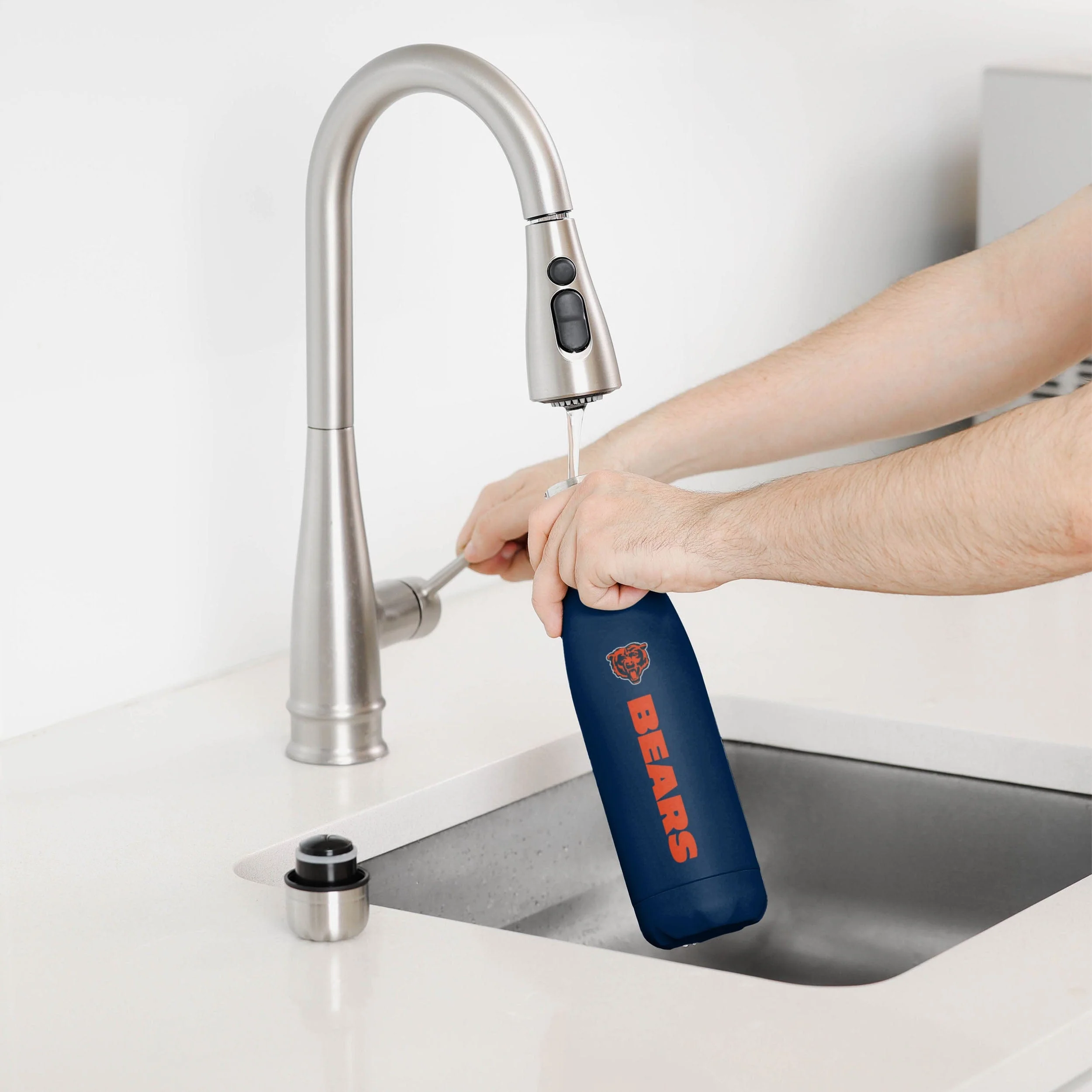 Chicago Bears Wordmark Chill Water Bottle - Image 3
