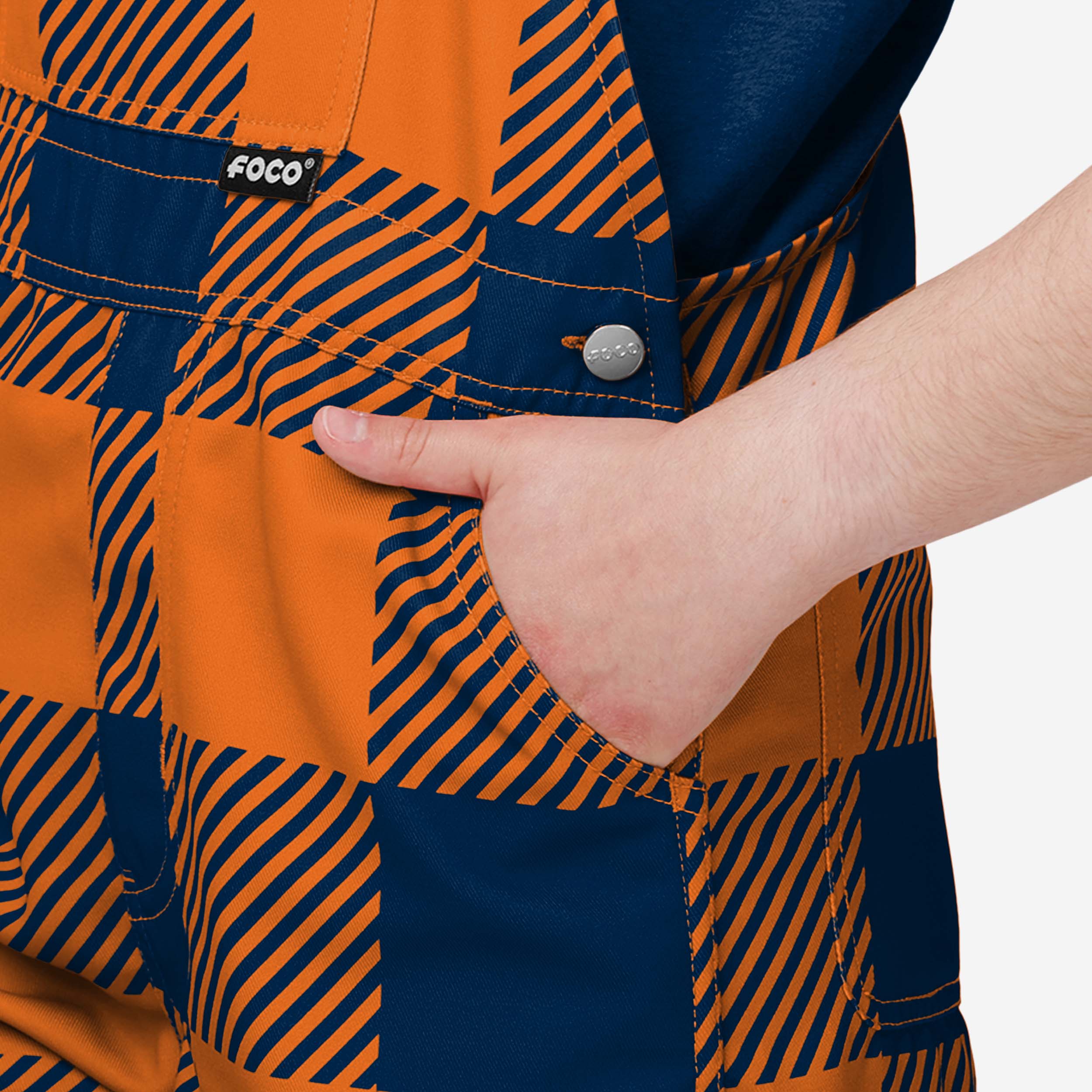 Chicago Bears Youth Plaid Bib Overalls - Image 5