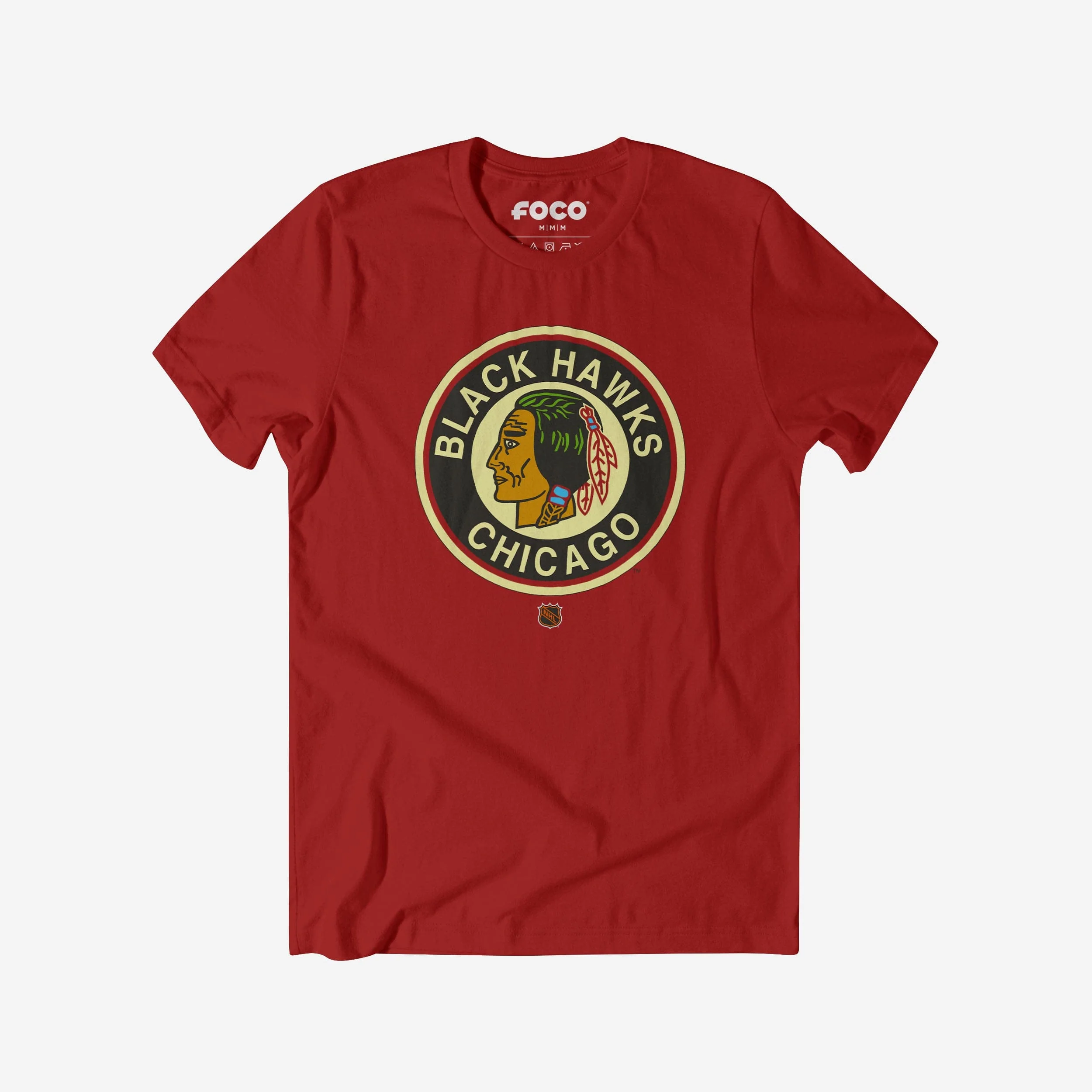 Chicago Blackhawks 1941 Retro Logo T-Shirt - Image 4